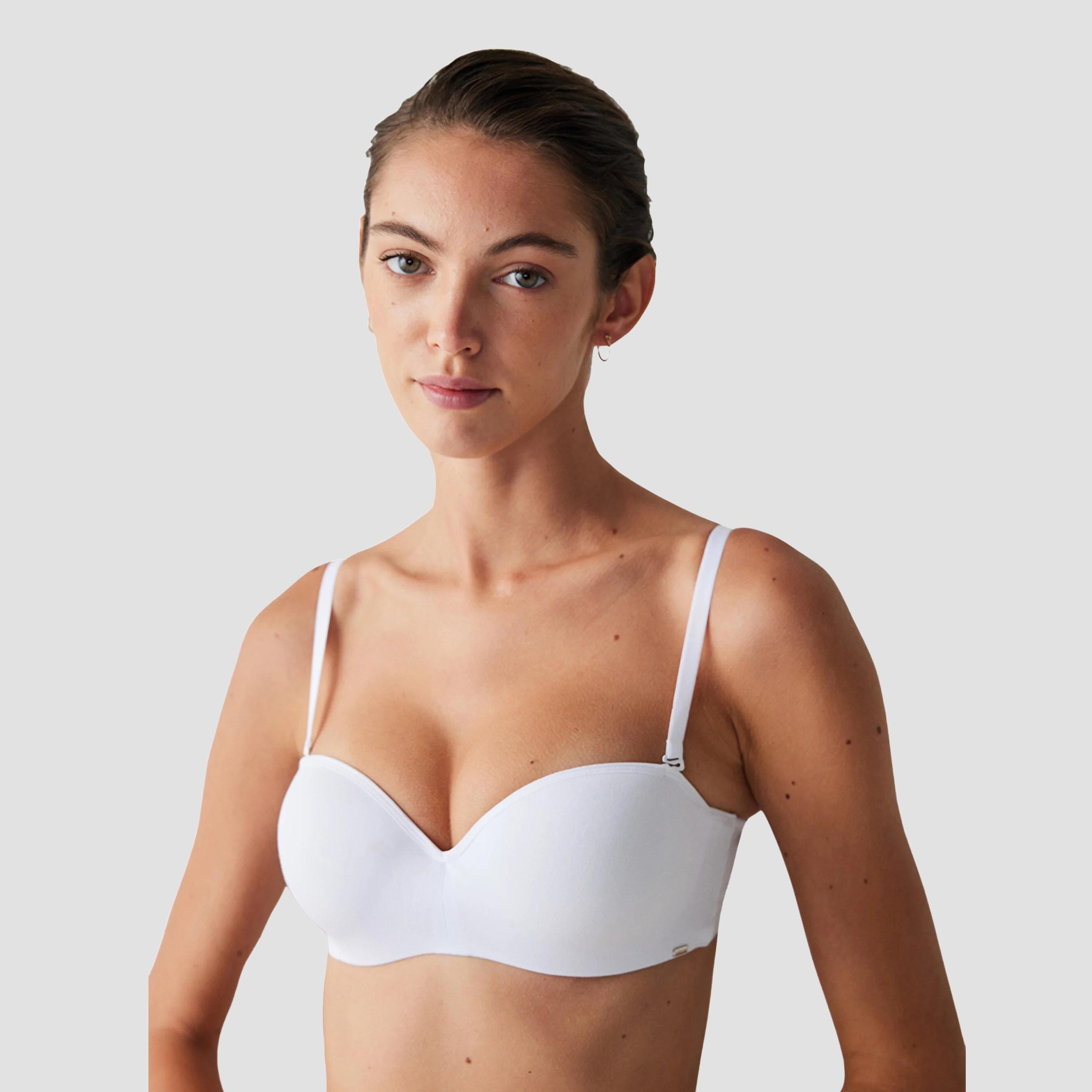 Penti Angelina Sutyen White Wired Medium Support Padded Women's Multiway Bra-women-clothing-lingerie-bras-image-1