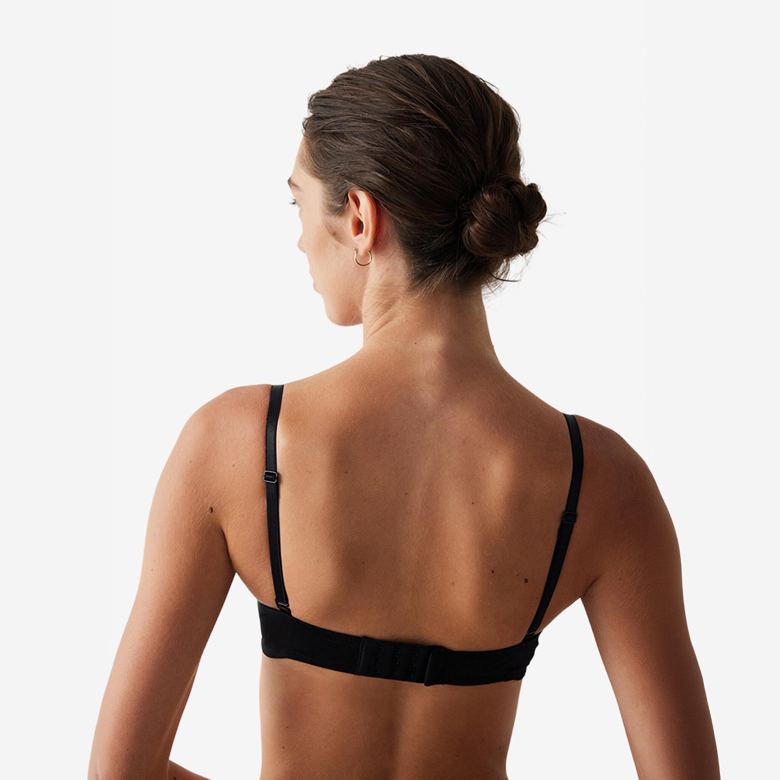 حمالة صدر حريمي بدون حمالات (ستربلس) بأسلاك ودعم متوسط ومع حشوة موديل واو من بينتي-women-clothing-lingerie-bras-image-3