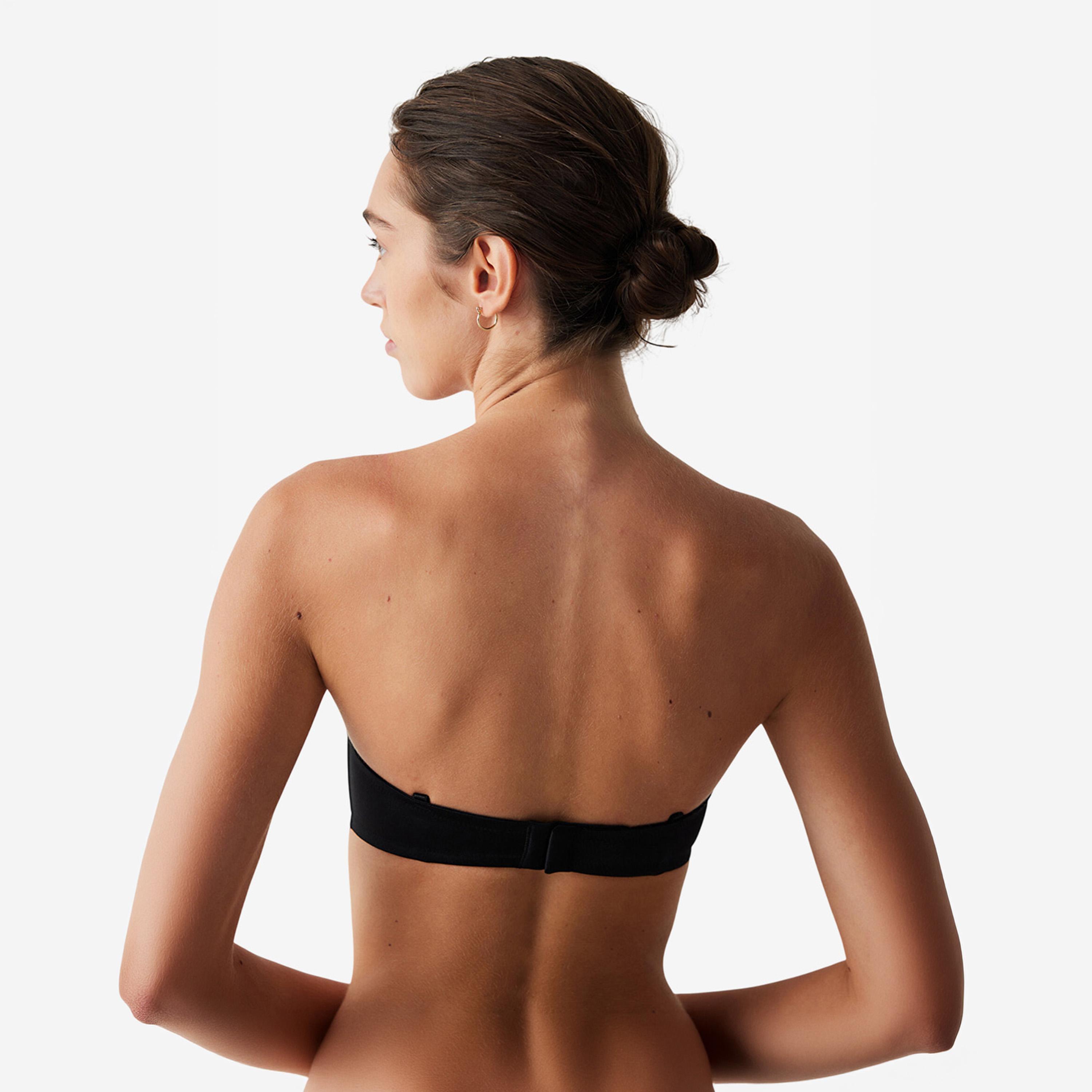 حمالة صدر حريمي بدون حمالات (ستربلس) بأسلاك ودعم متوسط ومع حشوة موديل واو من بينتي-women-clothing-lingerie-bras-image-4