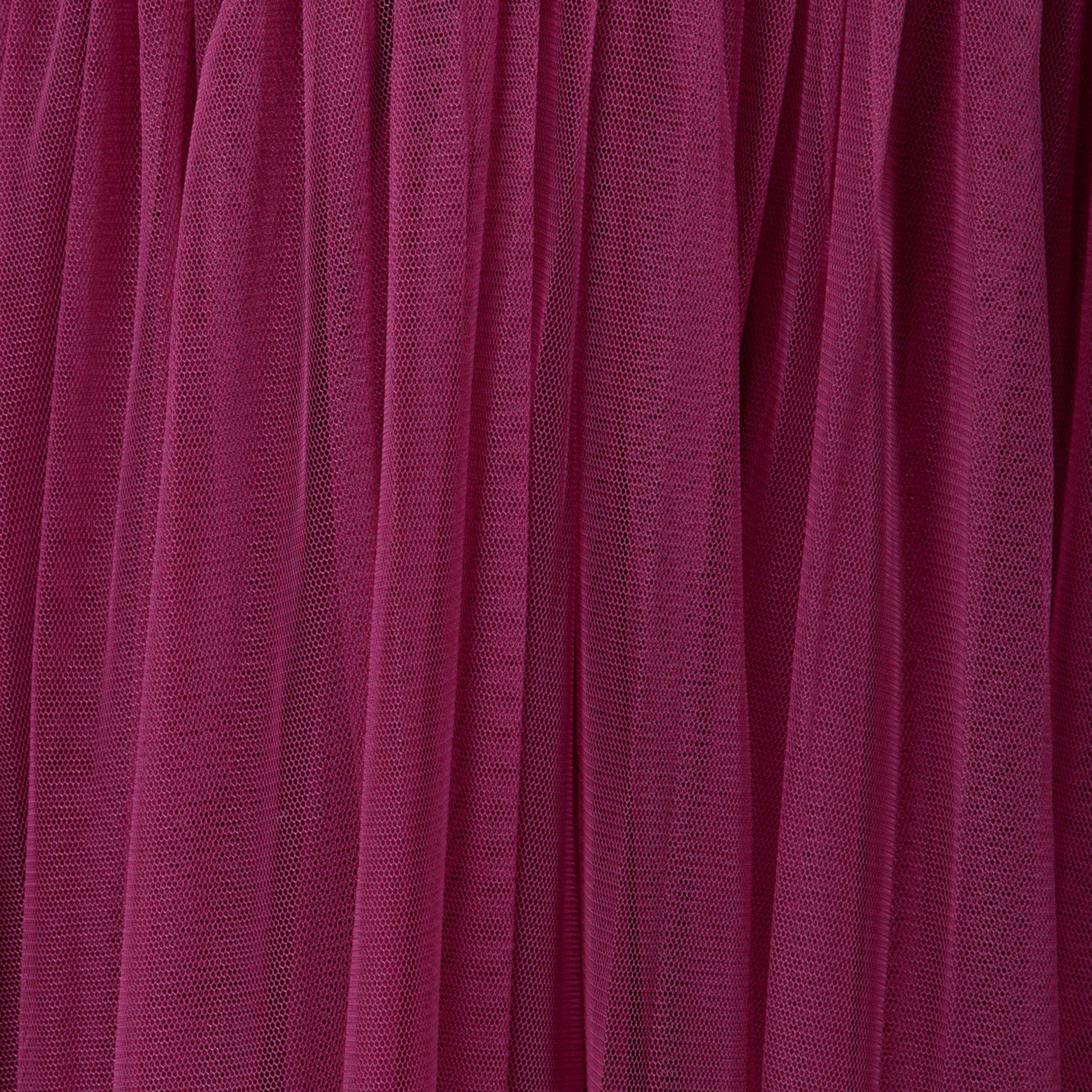 Anaya With Love Recycled Cerise Tulle Sheer Sleeves Fit & Flared Women's Maxi Dress-women-clothing-dresses-image-5