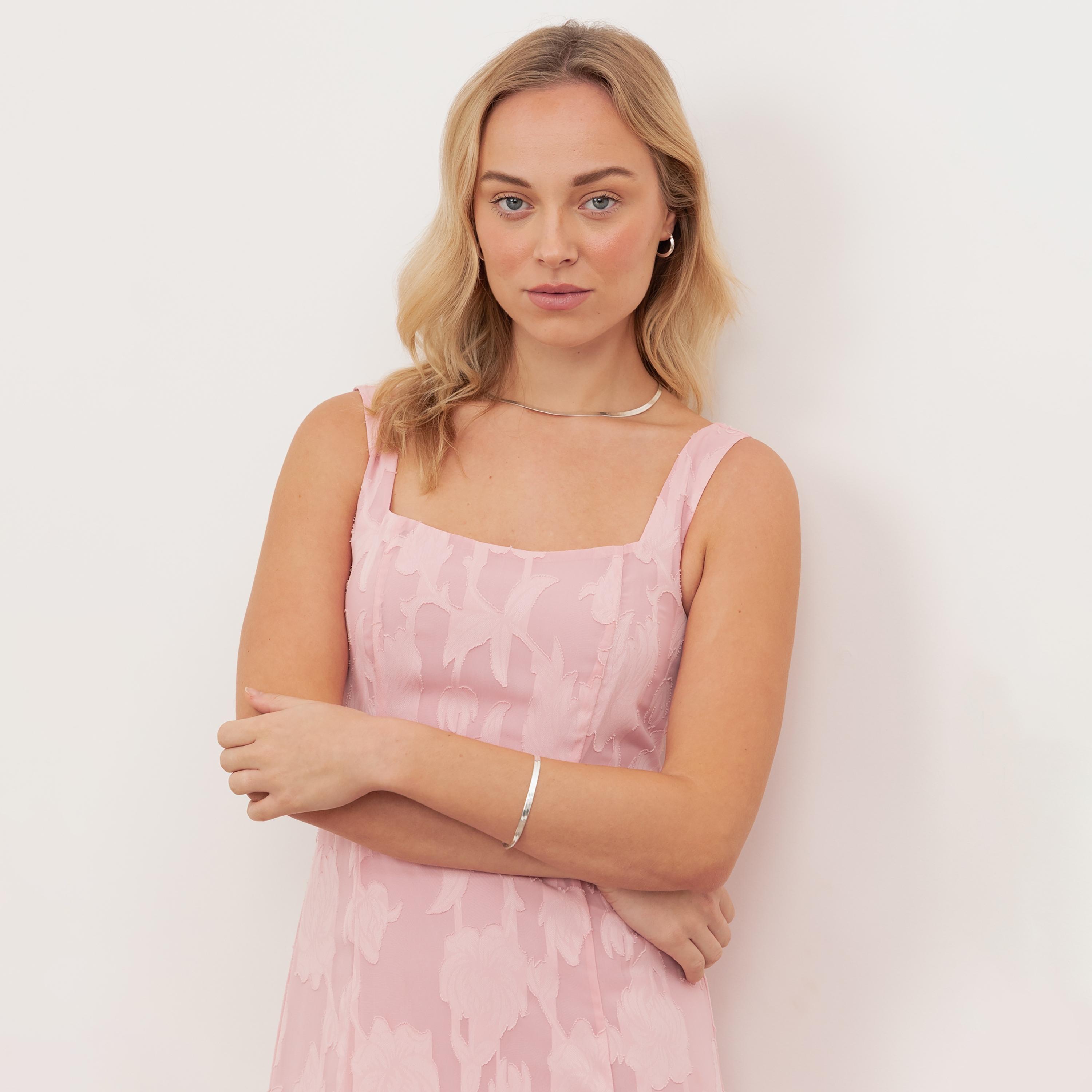Anaya With Love Burnout Floral Georgette Square Neck Layered Women's Midaxi Dress-women-clothing-dresses-image-9