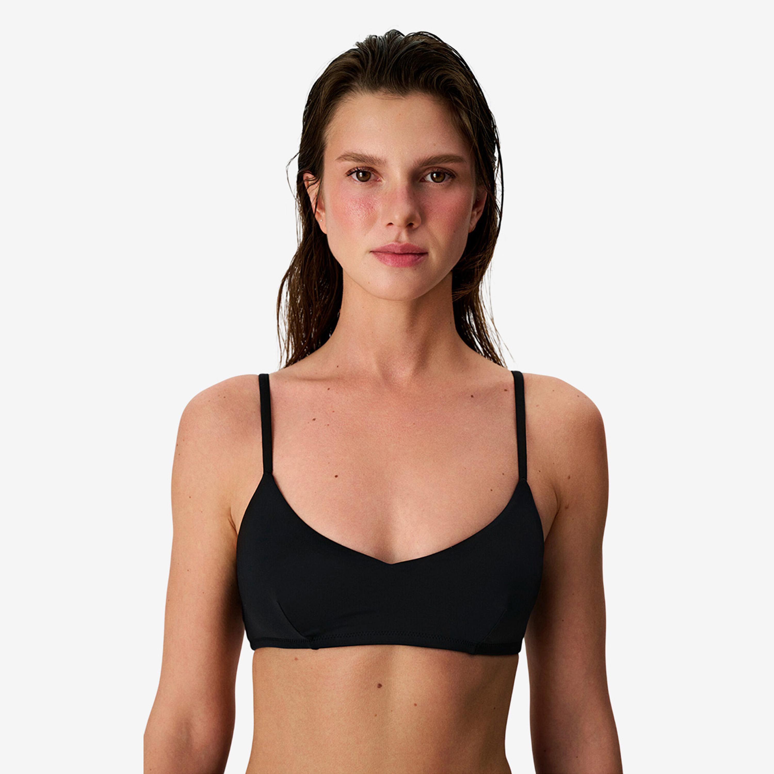 Penti Black Plain Strappy Women's Bikini Top-women-clothing-swimandbeach-swim-bikinis-image-1