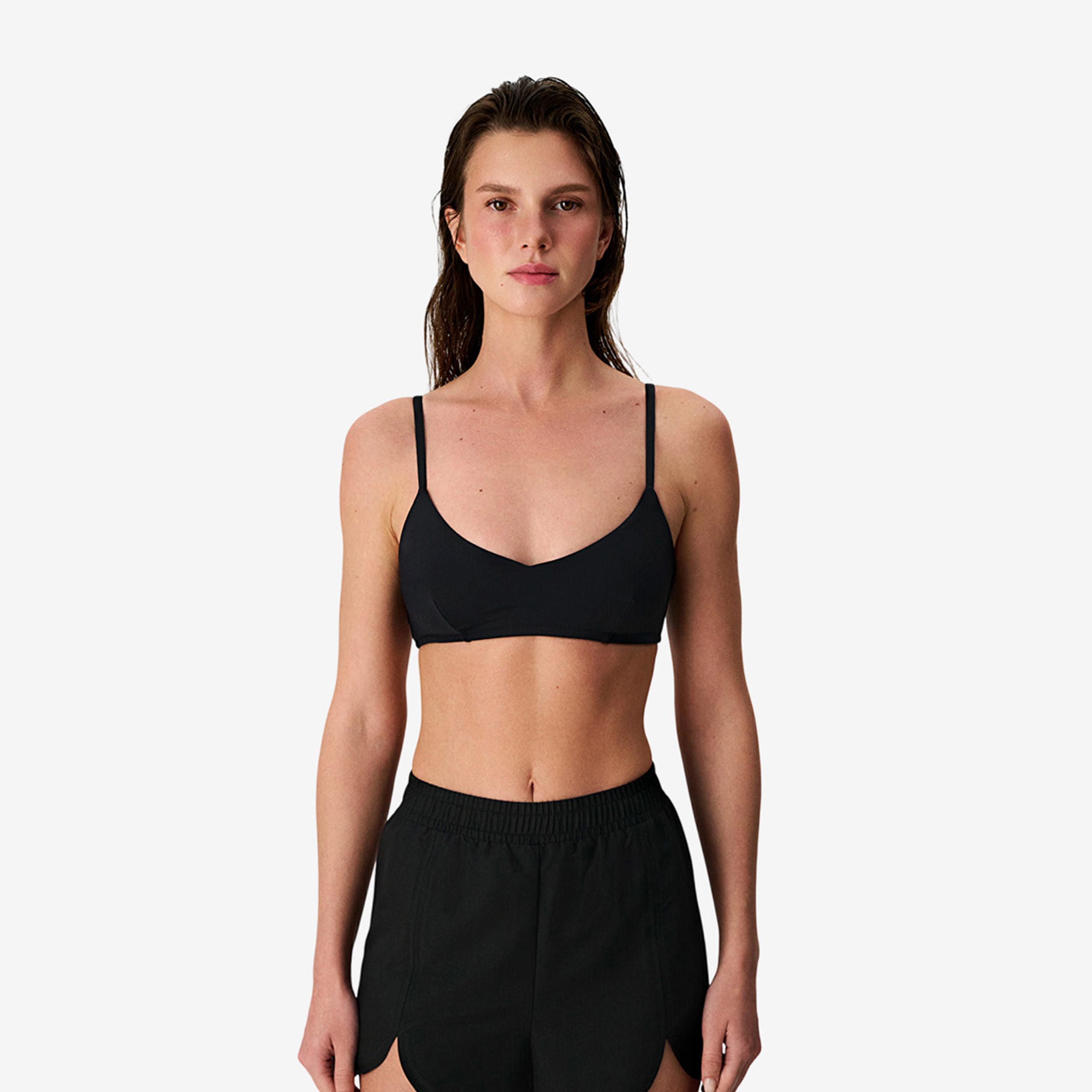 Penti Black Plain Strappy Women's Bikini Top-women-clothing-swimandbeach-swim-bikinis-image-2