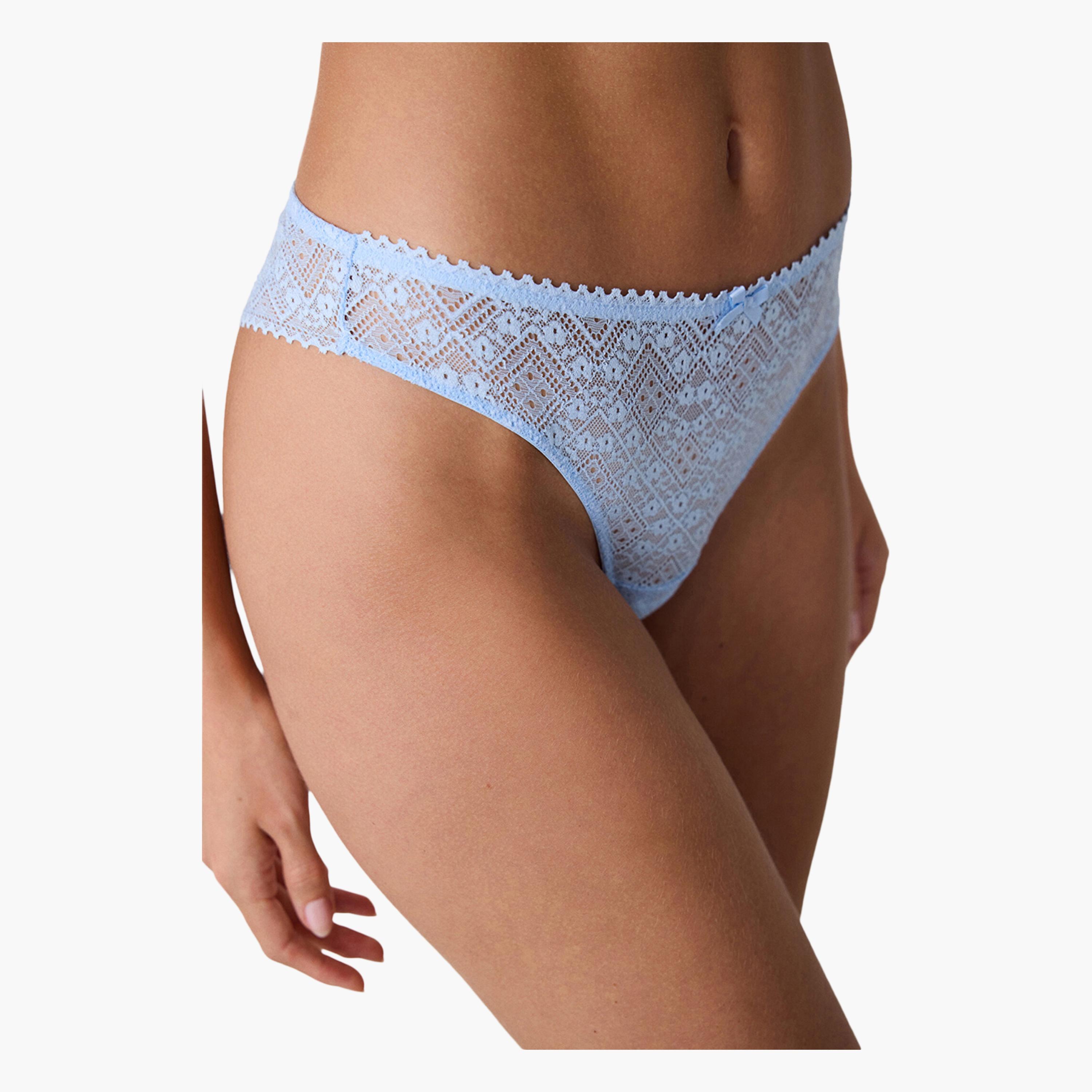 ملابس داخلية برازيلية نسائية منخفضة التغطية لوتس من بينتي-women-clothing-lingerie-panties-image-1