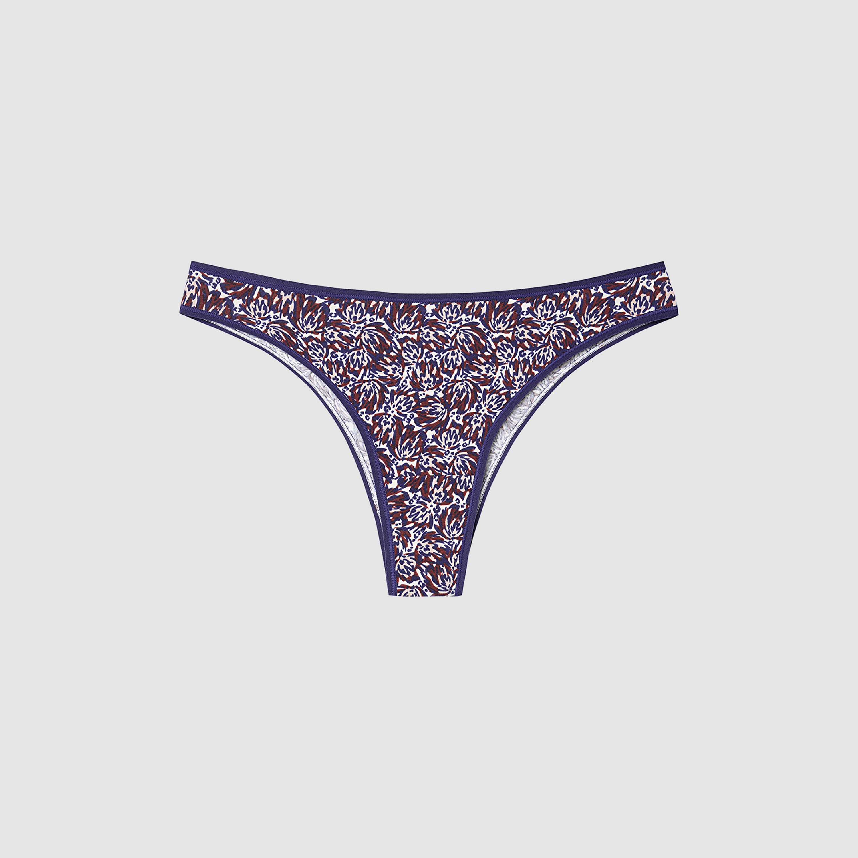 Penti Pack of 5 Wild One Multicolor Plain & Printed Low Coverage Women's Brazilian Panties-women-clothing-lingerie-panties-image-9