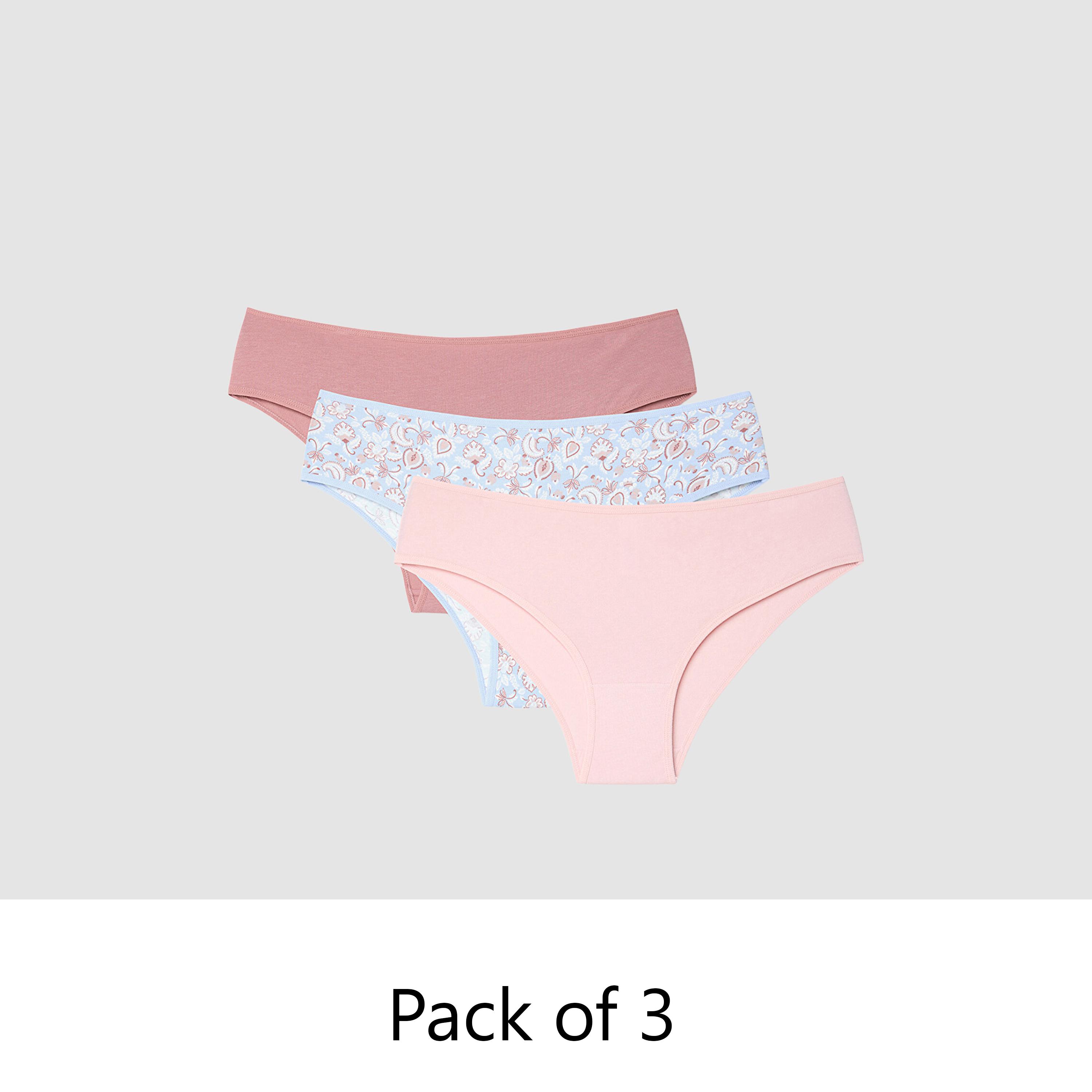 Penti Pack of 3 Story Shawl Multicolor Plain & Floral Medium Coverage Women's Bikini Panties-women-clothing-lingerie-panties-image-1