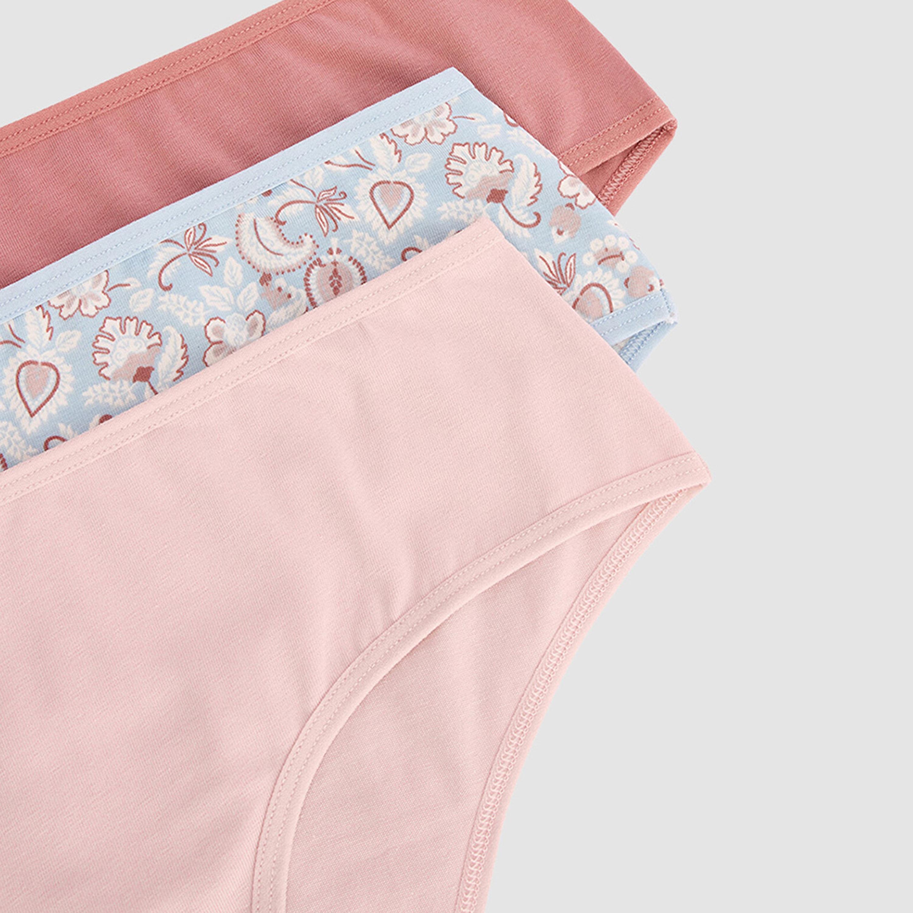 Penti Pack of 3 Story Shawl Multicolor Plain & Floral Medium Coverage Women's Bikini Panties-women-clothing-lingerie-panties-image-5