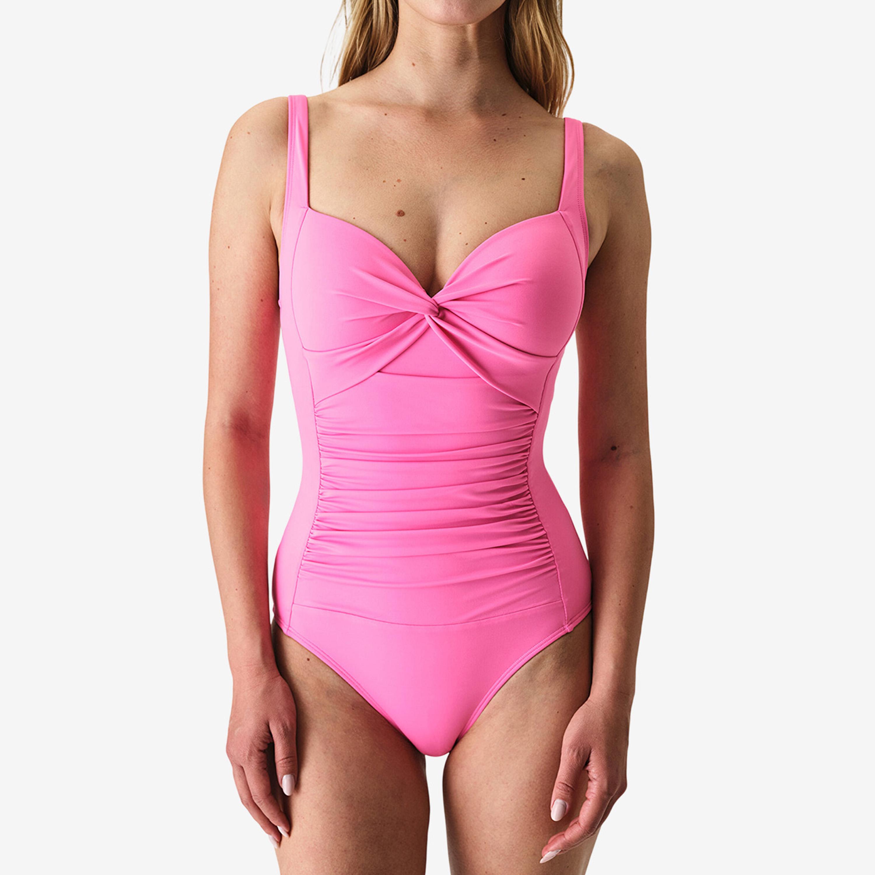 Penti Pink Ruched Strappy Women's Swimsuit-sports-gear-swimming-women-image-3