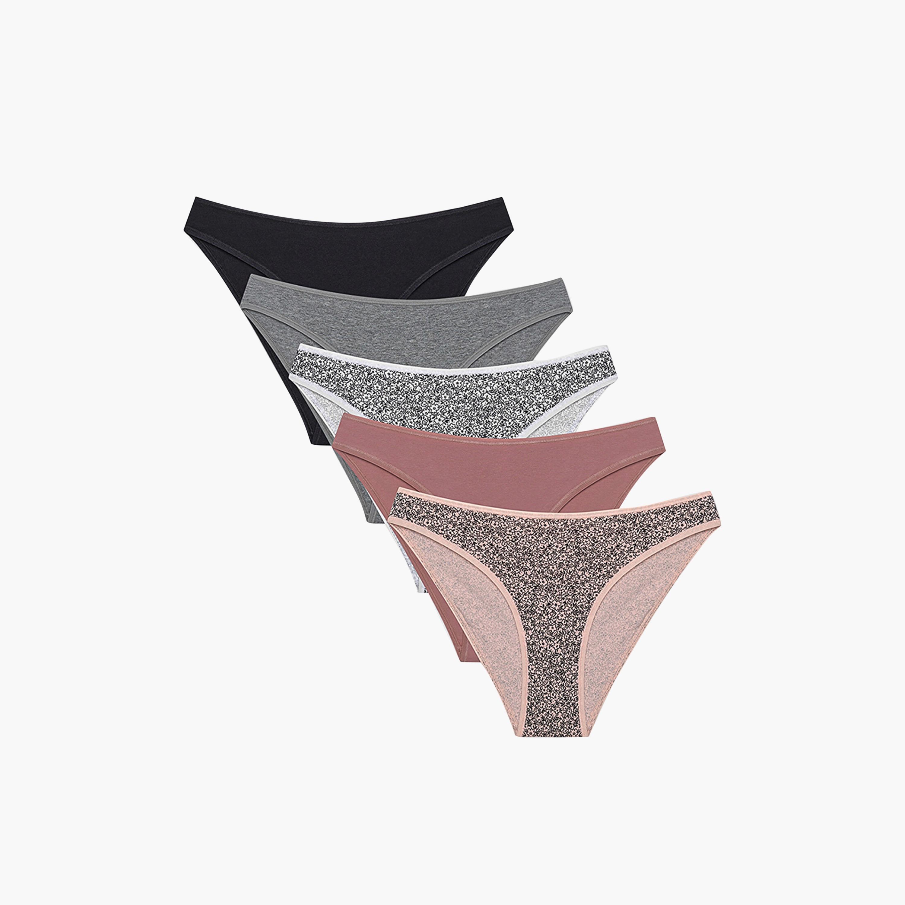 Penti Pack of 5 Disty Multicolour Medium Coverage Women's Bikini Panty-women-clothing-lingerie-panties-image-2