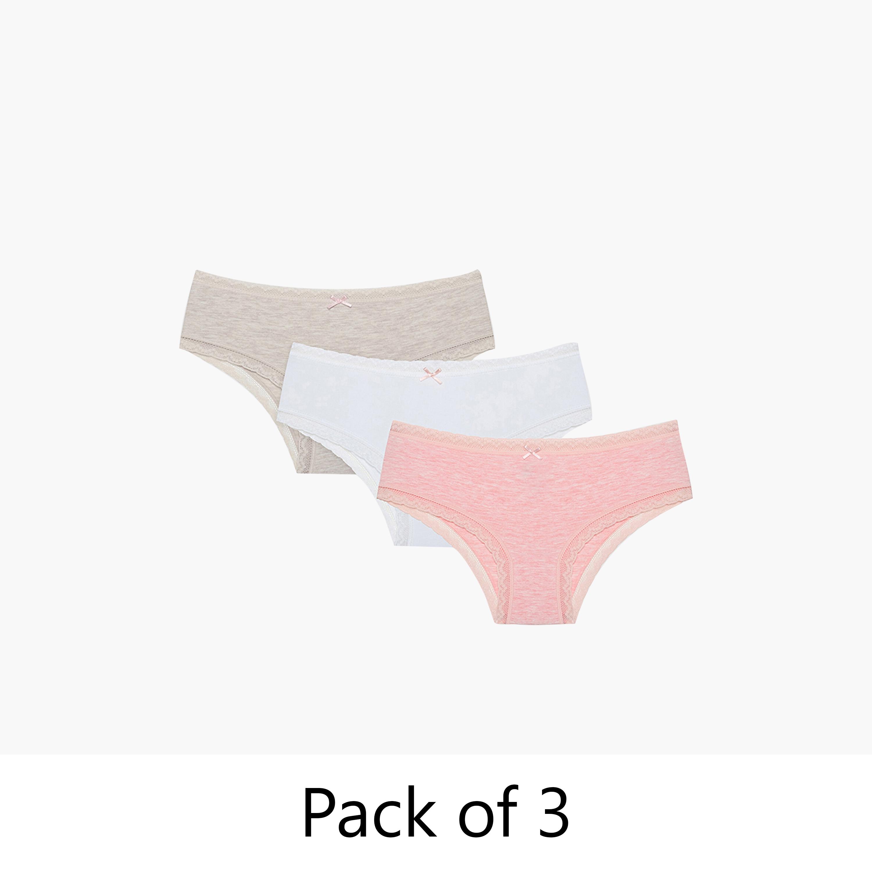 Penti Pack of 3 Medium Coverage Women's Hipster Panty-women-clothing-lingerie-panties-image-1
