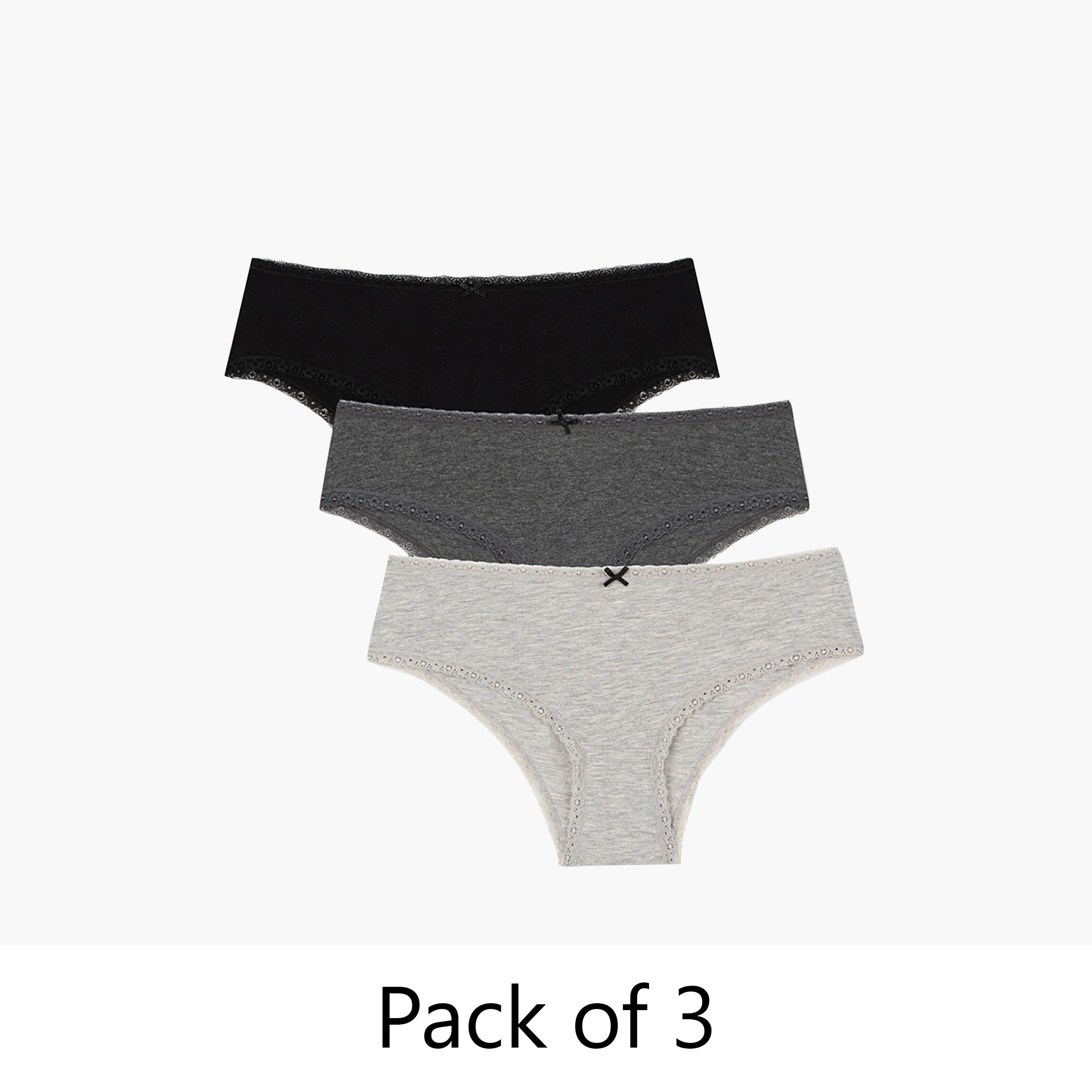 Penti Pack of 3 Medium Coverage Women's Hipster Panty-women-clothing-lingerie-panties-image-1