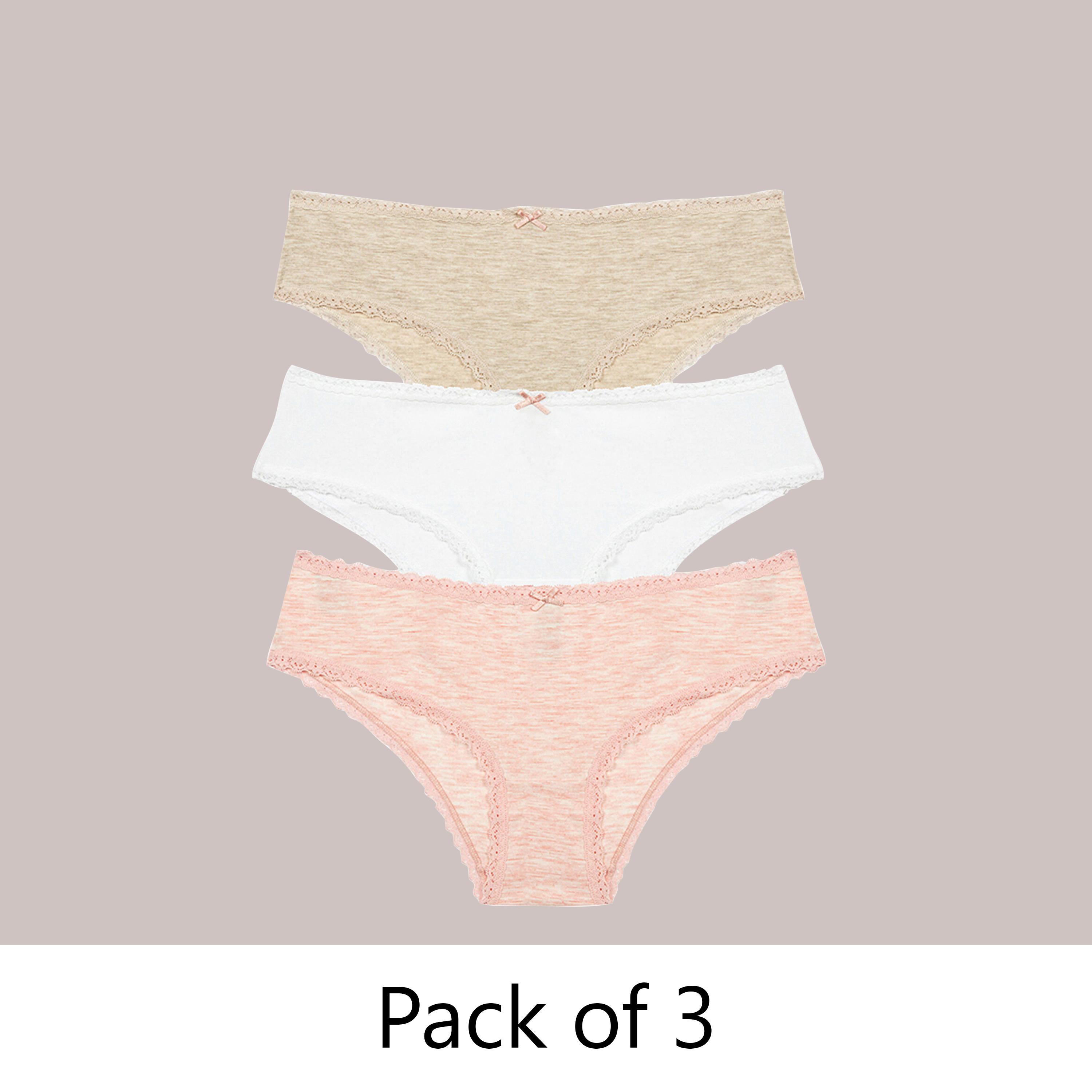 Penti Pack of 3 Multicolour Medium Coverage Women's Hipster Panty-women-clothing-lingerie-panties-image-1