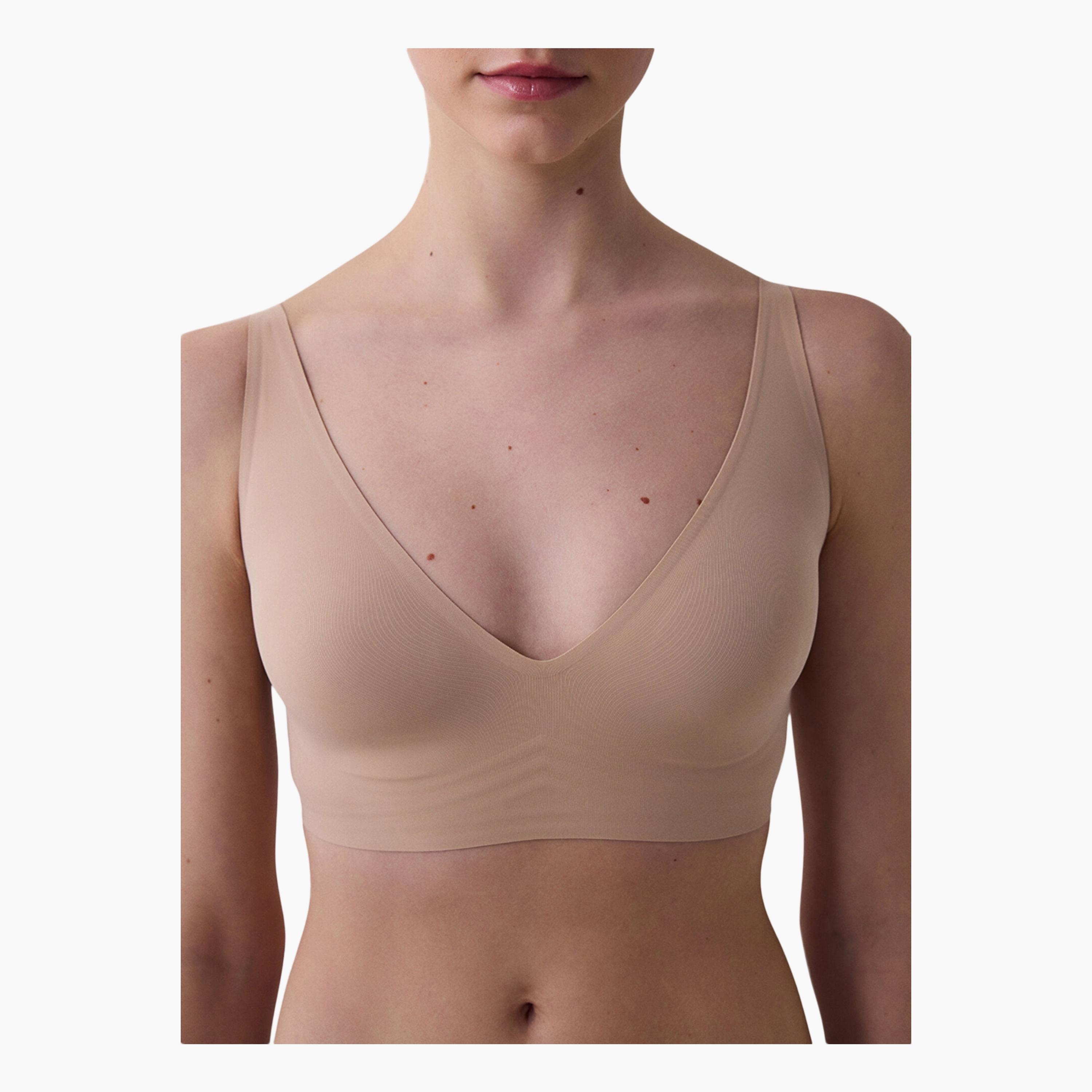 حمالة صدر نسائية مبطنة خفيفة الوزن غير سلكية إنفيزيبل كومفورت باللون البيج من بينتي-women-clothing-lingerie-bras-image-3