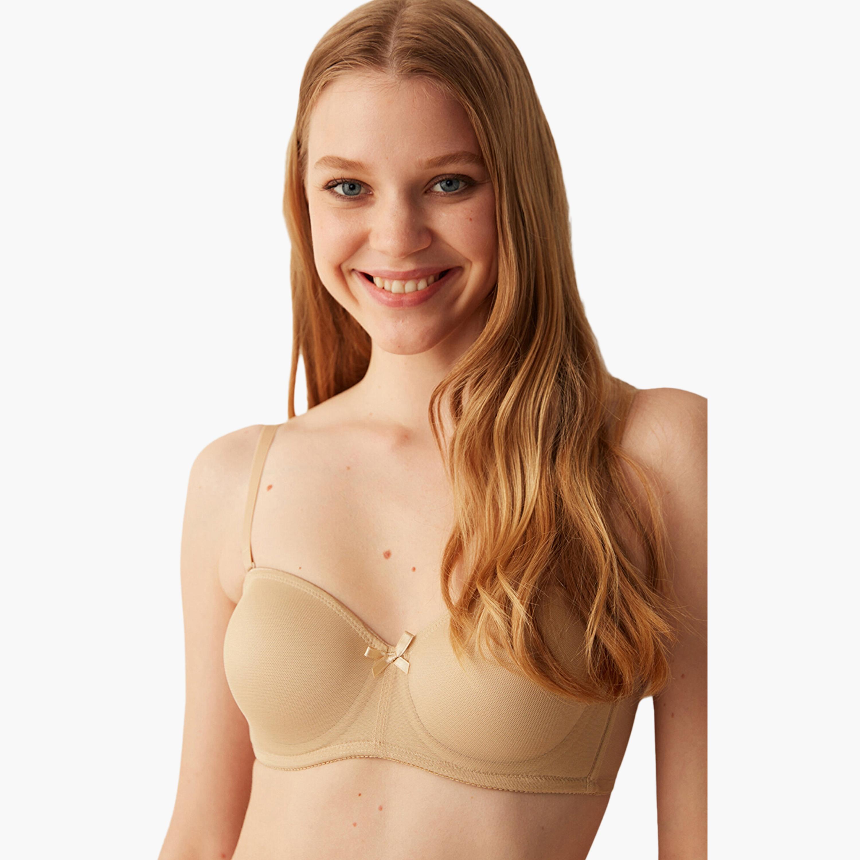 Penti Lotus Wired High Support Padded Women's Demi Bra-women-clothing-lingerie-bras-image-1