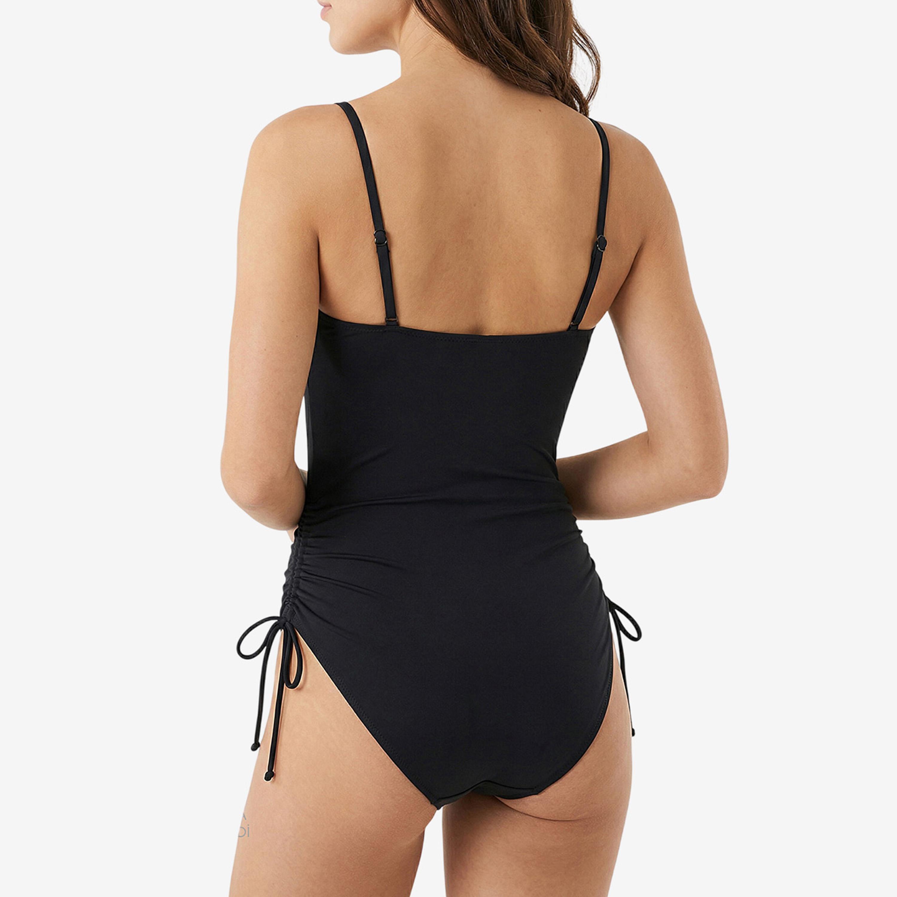 Penti Black Plain Strappy Women's Swimsuit-sports-gear-swimming-women-image-2