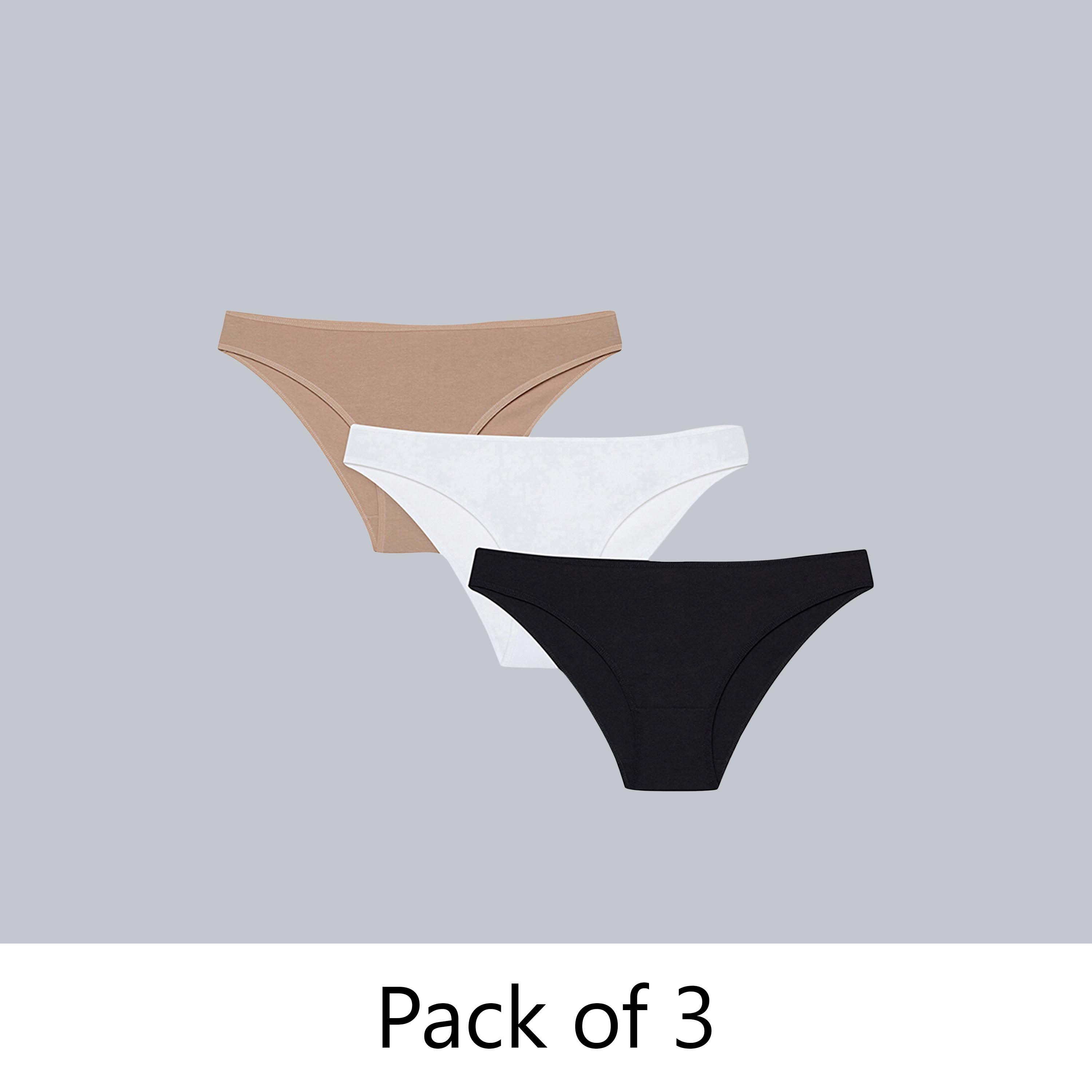 Penti Pack of 3 Medium Coverage Women's Bikini Panty-women-clothing-lingerie-panties-image-1