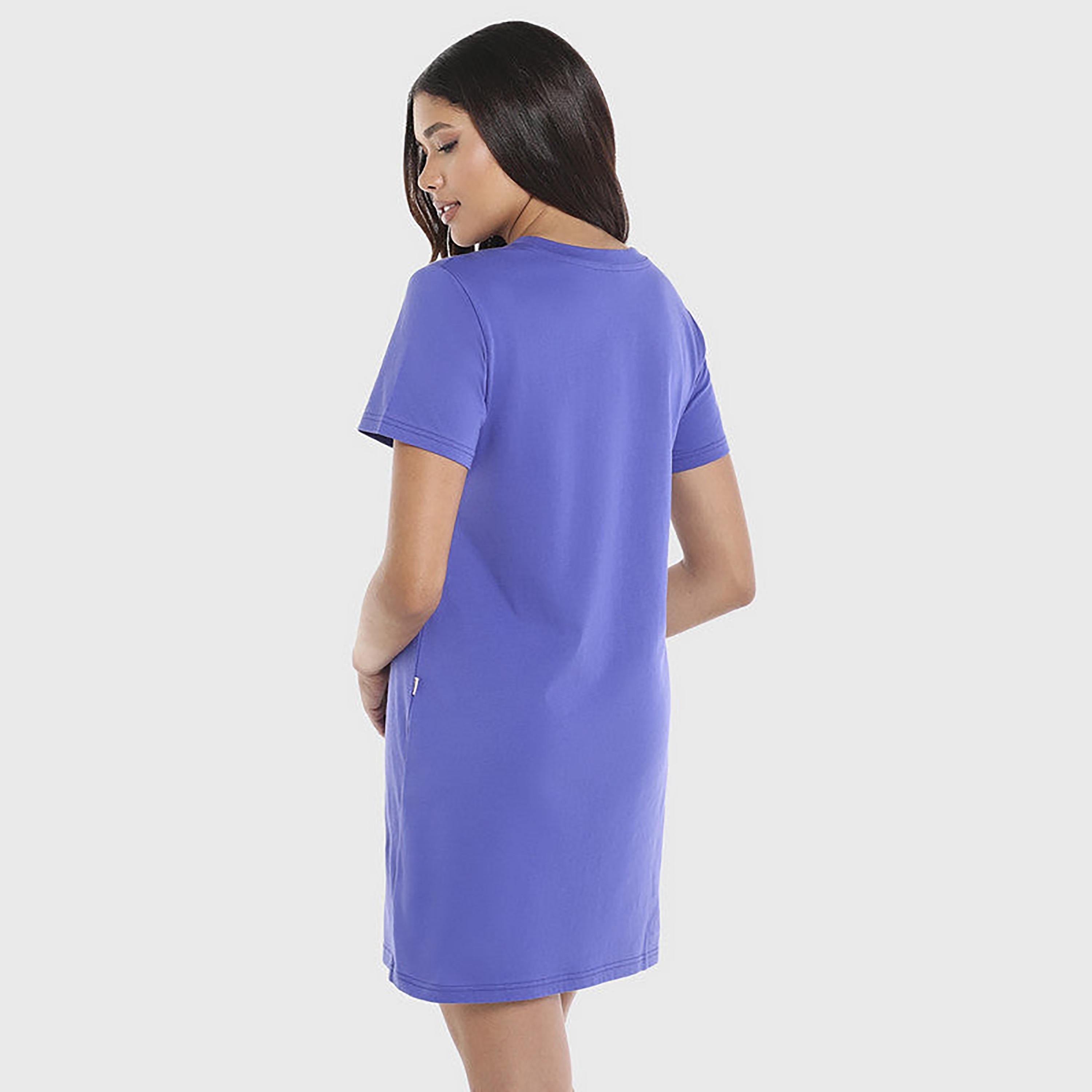 Isla & Evie Printed Crew Neck Short Sleeves Women's T-Shirt Dress-women-clothing-nightwear-nighties-image-5