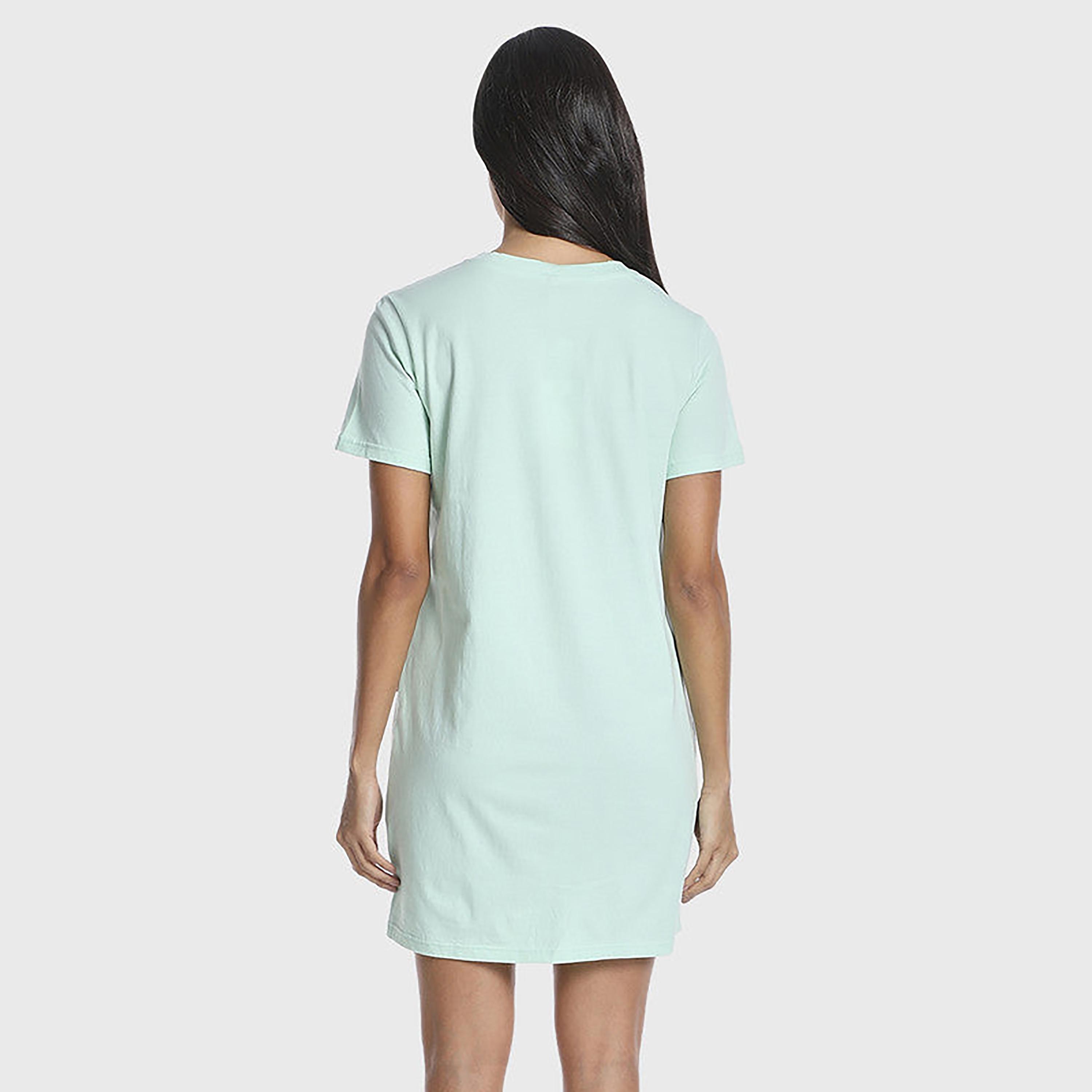 Isla & Evie Printed Crew Neck Short Sleeves Women's T-Shirt Dress-women-clothing-nightwear-nighties-image-4