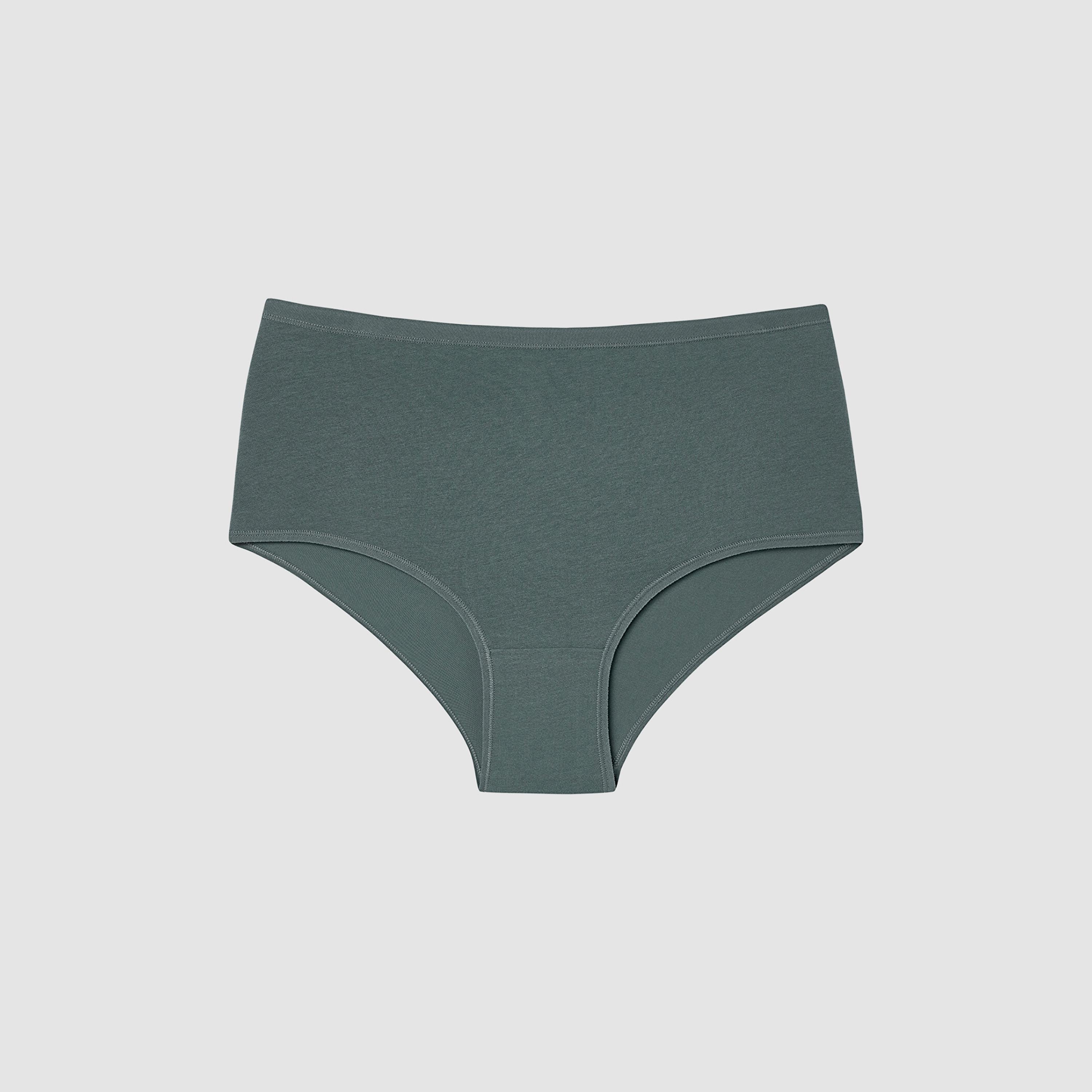 طقم من 3 قطع سروال داخلي نسائي قطني متعدد الألوان سادة بتغطية متوسطة "بريف" من بنتي-women-clothing-lingerie-panties-image-4