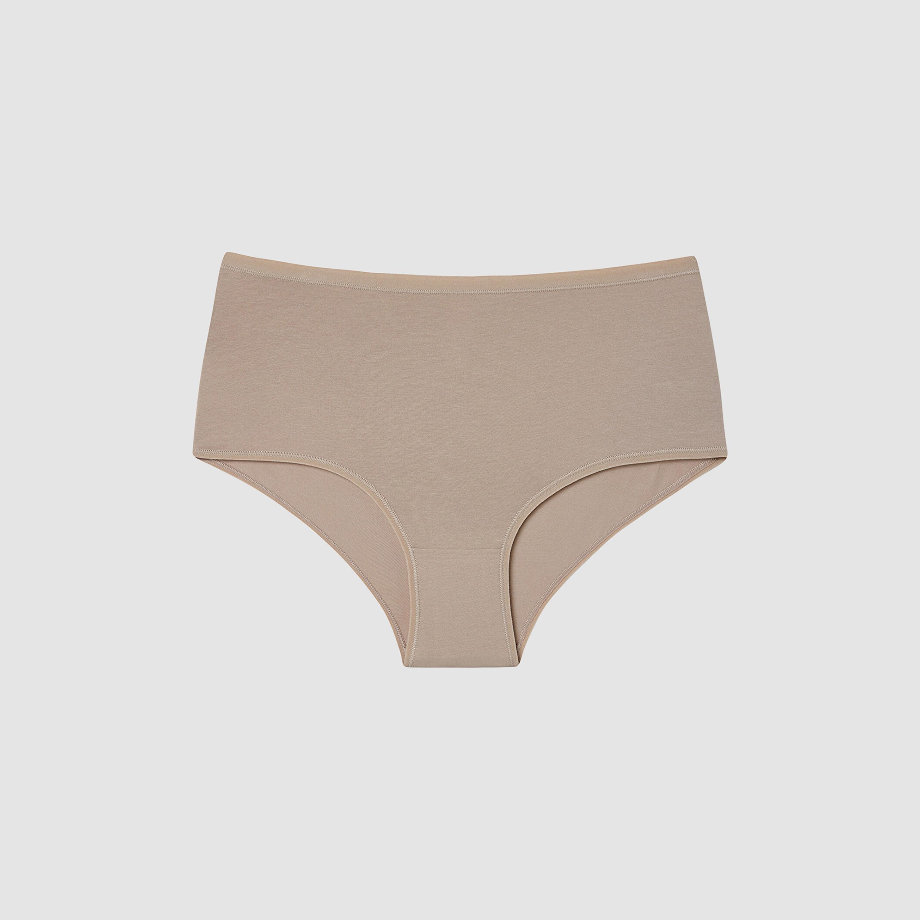 طقم من 3 قطع سروال داخلي نسائي قطني متعدد الألوان سادة بتغطية متوسطة "بريف" من بنتي-women-clothing-lingerie-panties-image-5