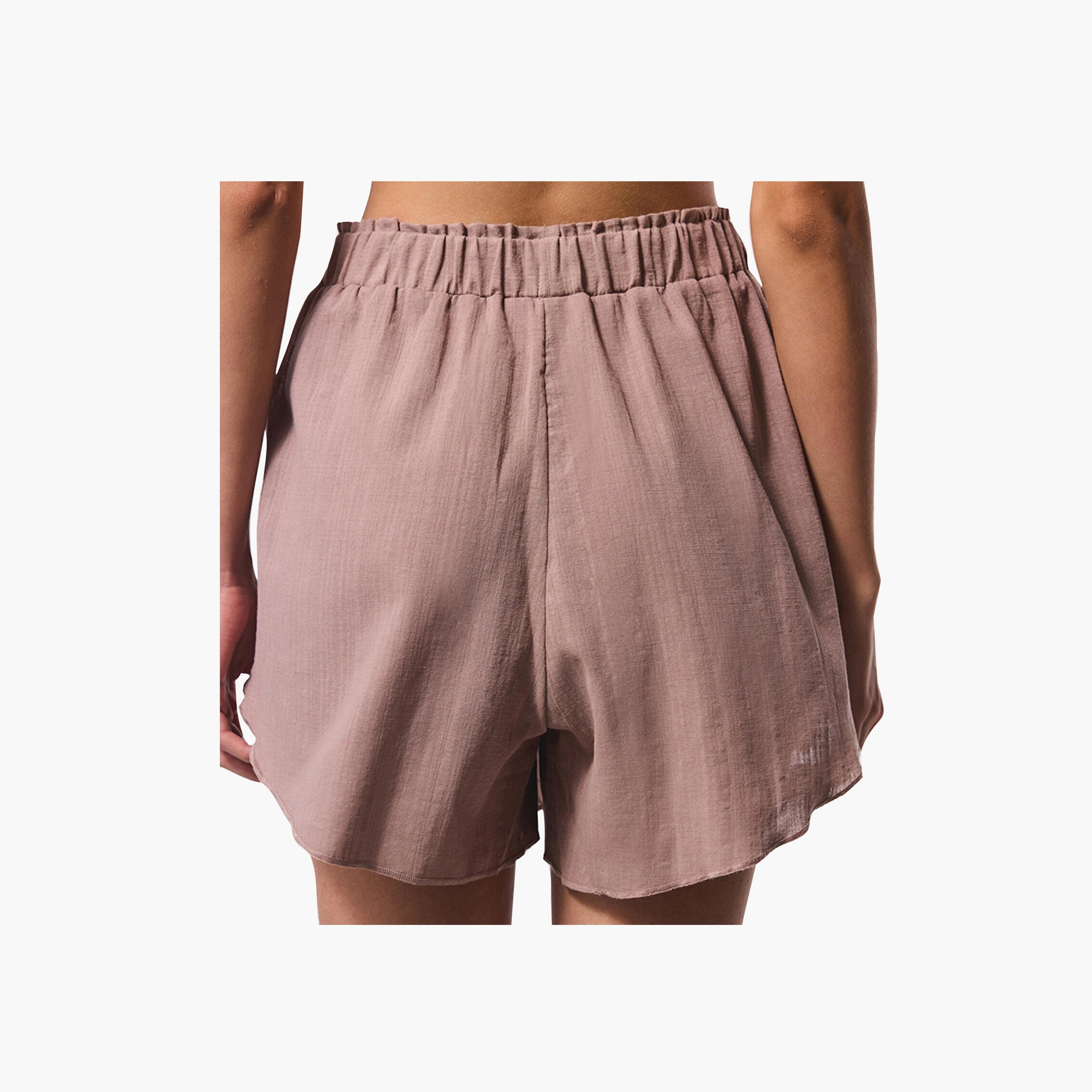 Penti Brown Plain Women's Swim Shorts-women-clothing-swimandbeach-beachwear-image-2