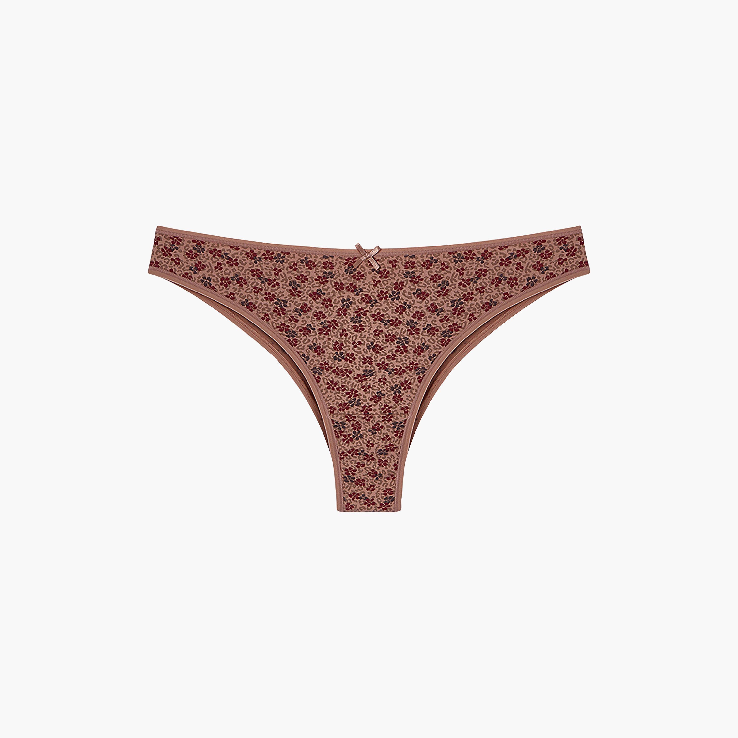 Penti Pack of 3 Wild Terra Multicolour Low Coverage Women's Brazilian Panty-women-clothing-lingerie-panties-image-2