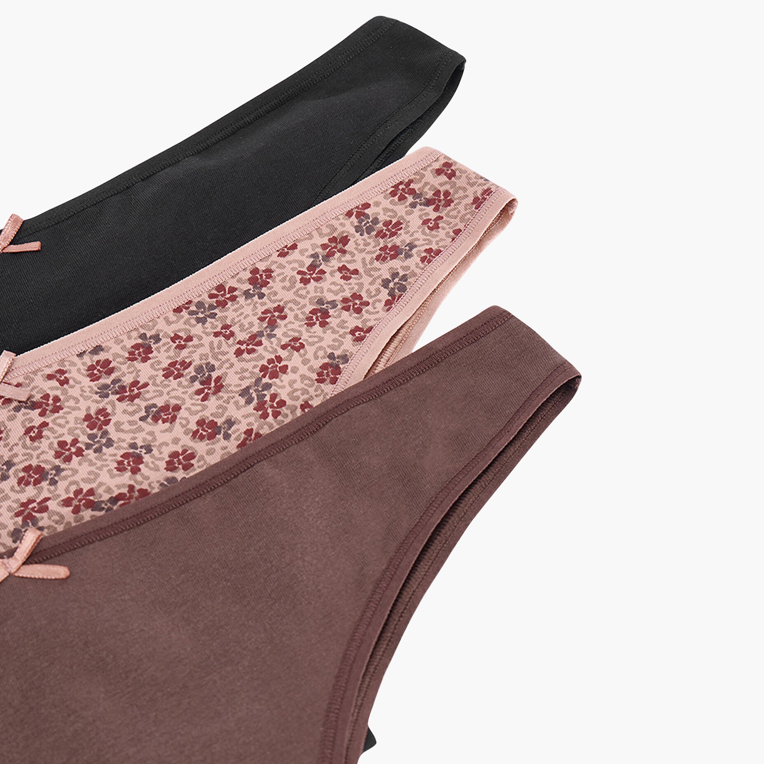 Penti Pack of 3 Wild Terra Multicolour Low Coverage Women's Brazilian Panty-women-clothing-lingerie-panties-image-5