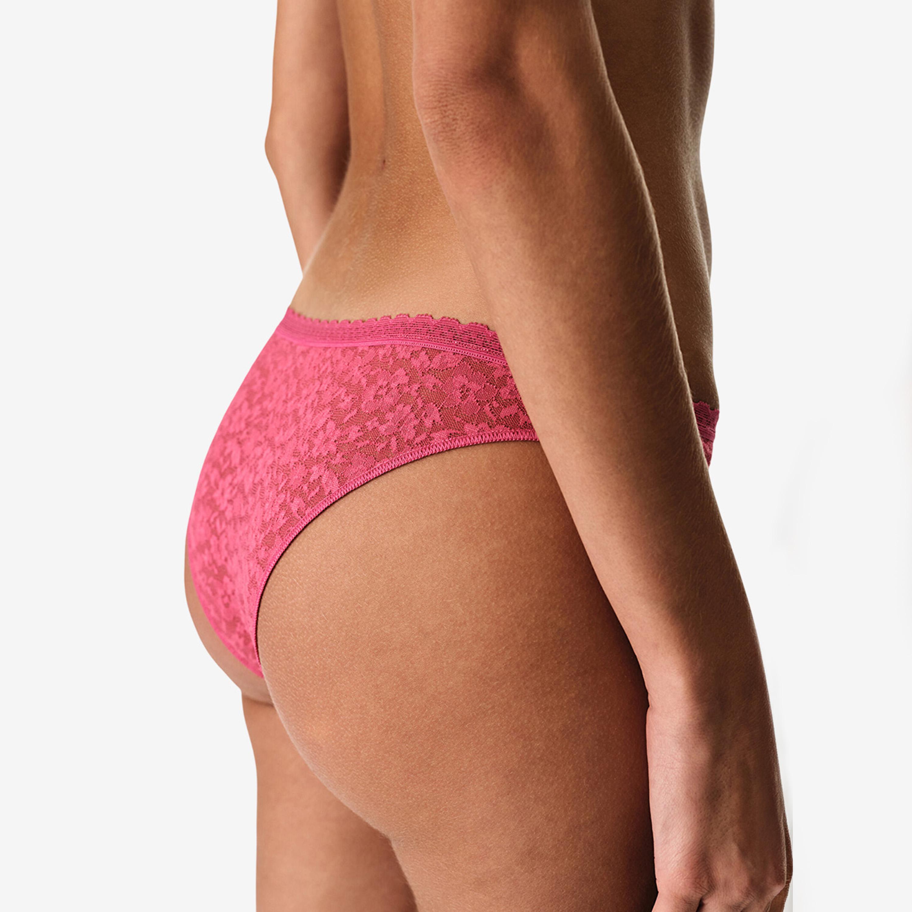 Penti Easy Floral Lace Medium Coverage Women's Brazilian Panty-women-clothing-lingerie-panties-image-2