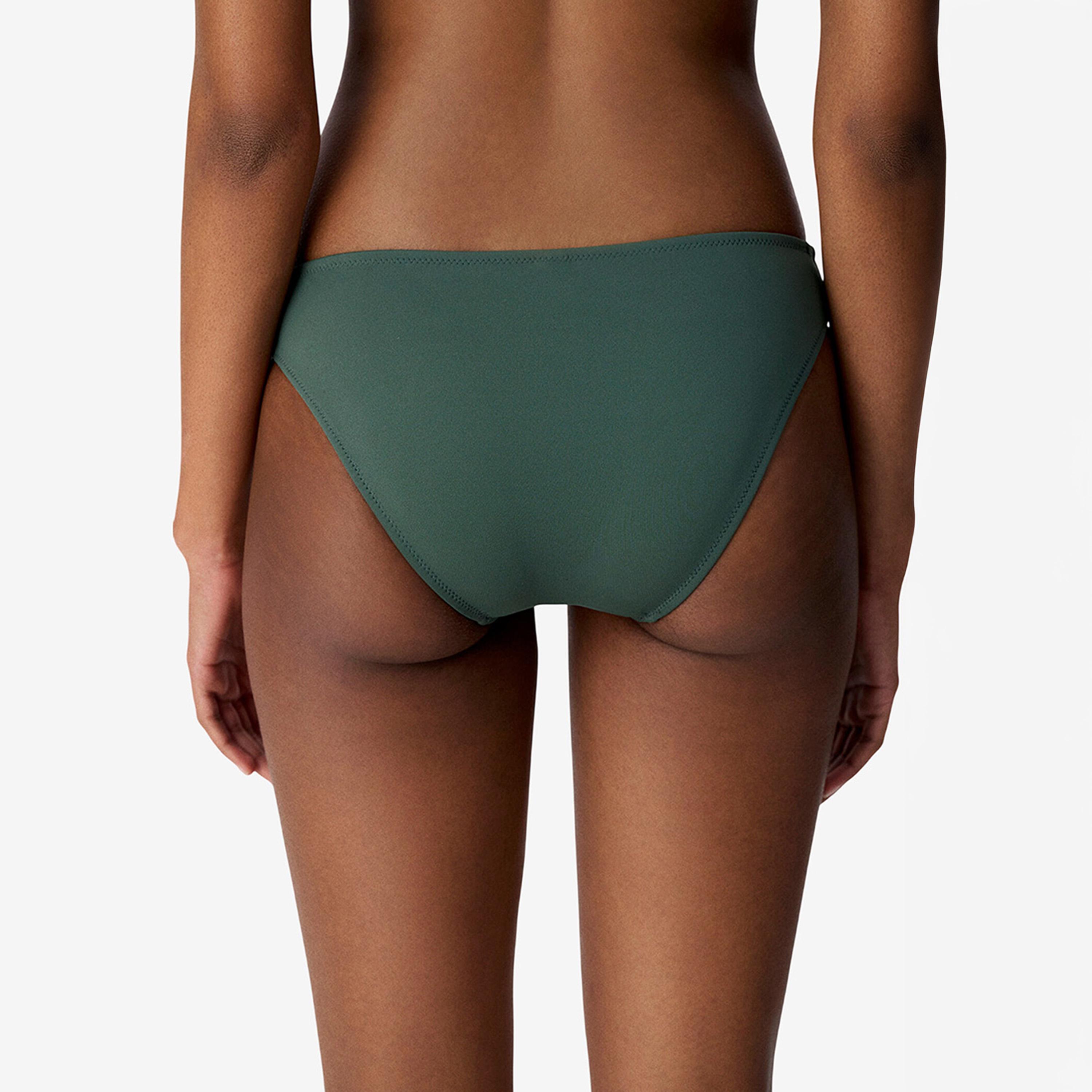 Penti Green Plain Mid-Rise Women's Bikini Bottom-women-clothing-swimandbeach-swim-bikinis-image-3