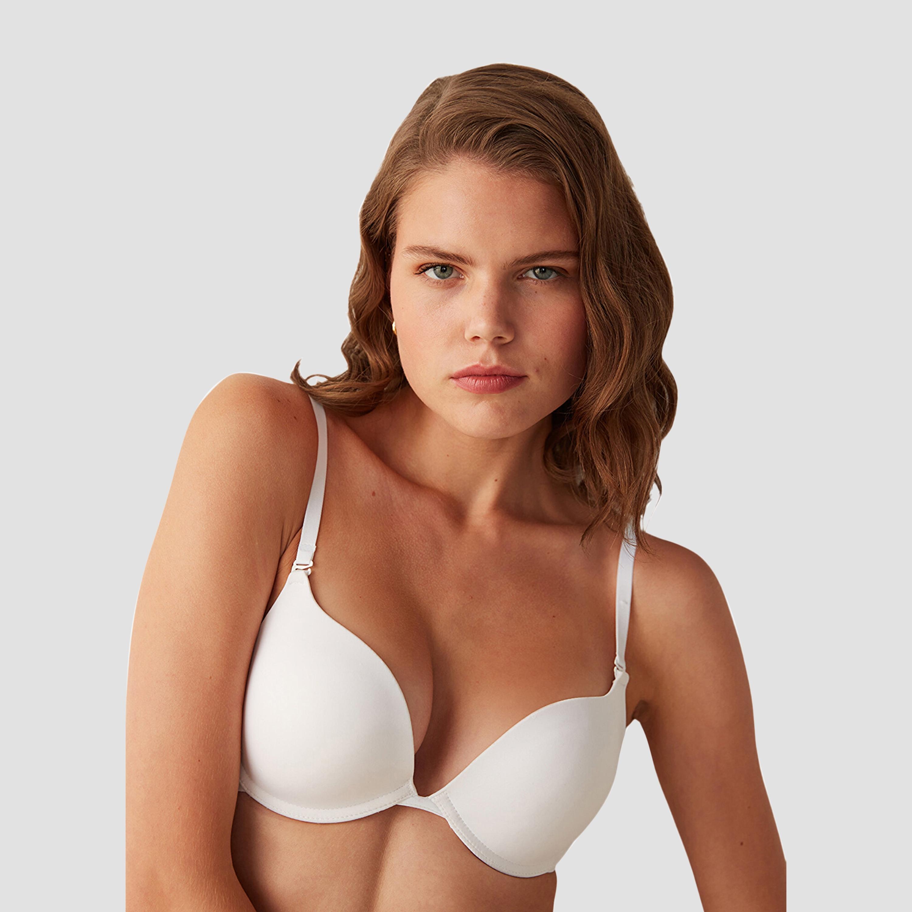 Penti Lol Up Sutyen White Wired Medium Support Padded Women's Push-Up Bra-women-clothing-lingerie-bras-image-1