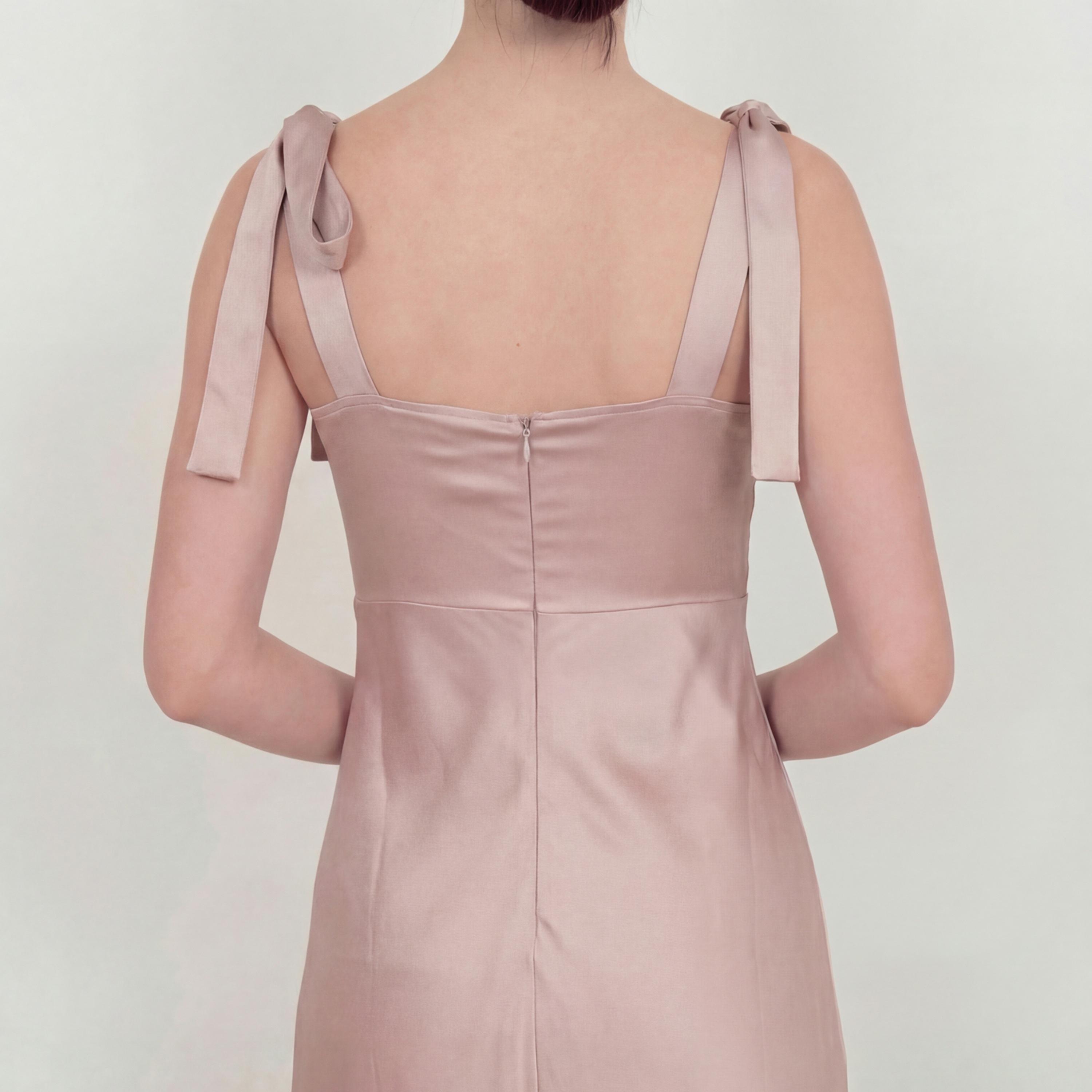 Maya Deluxe Satin Sweetheart Neck Women's Maxi Dress-women-clothing-dresses-image-4