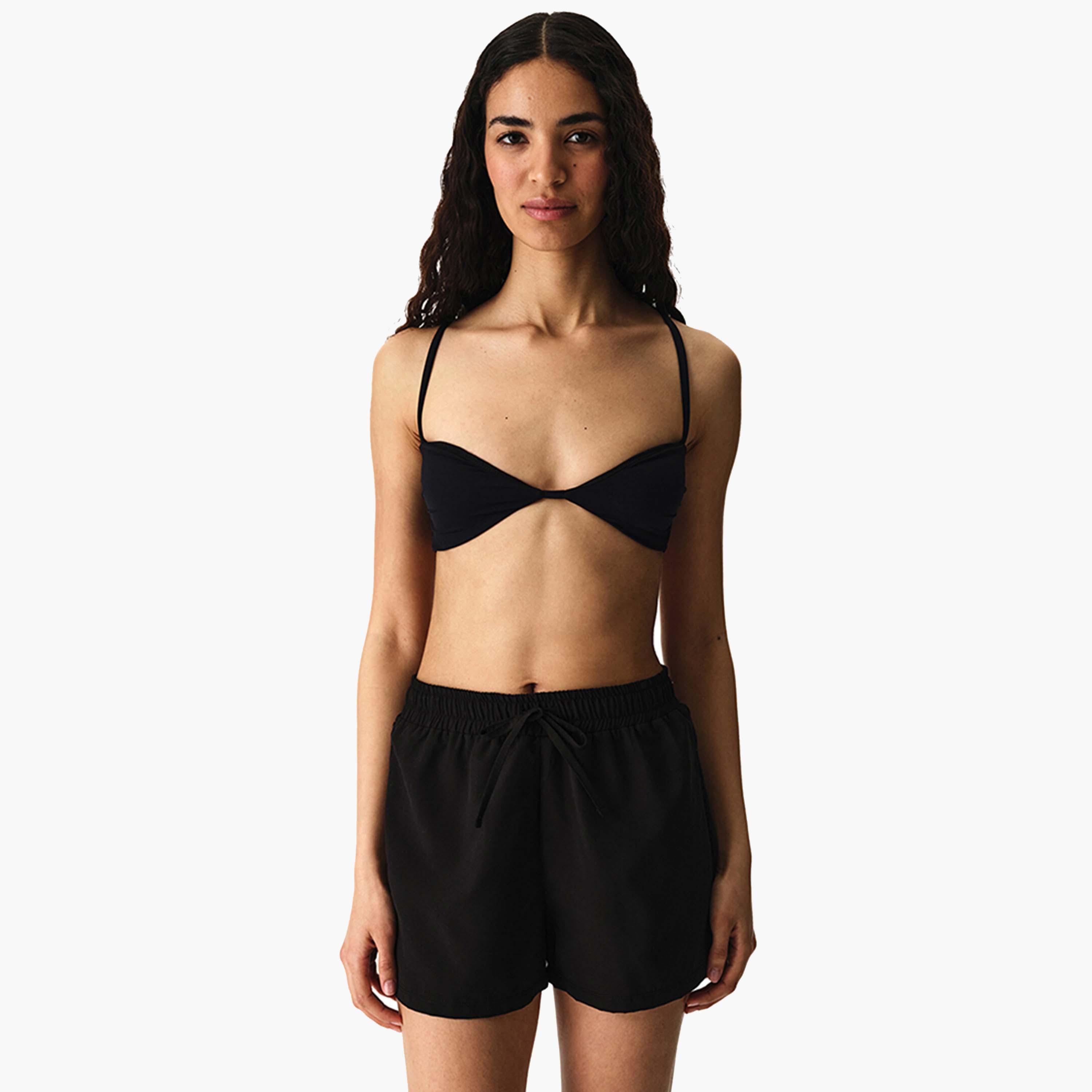 Penti Plain High-Rise Drawstring Waist Women's Swim Shorts-women-clothing-swimandbeach-beachwear-image-3