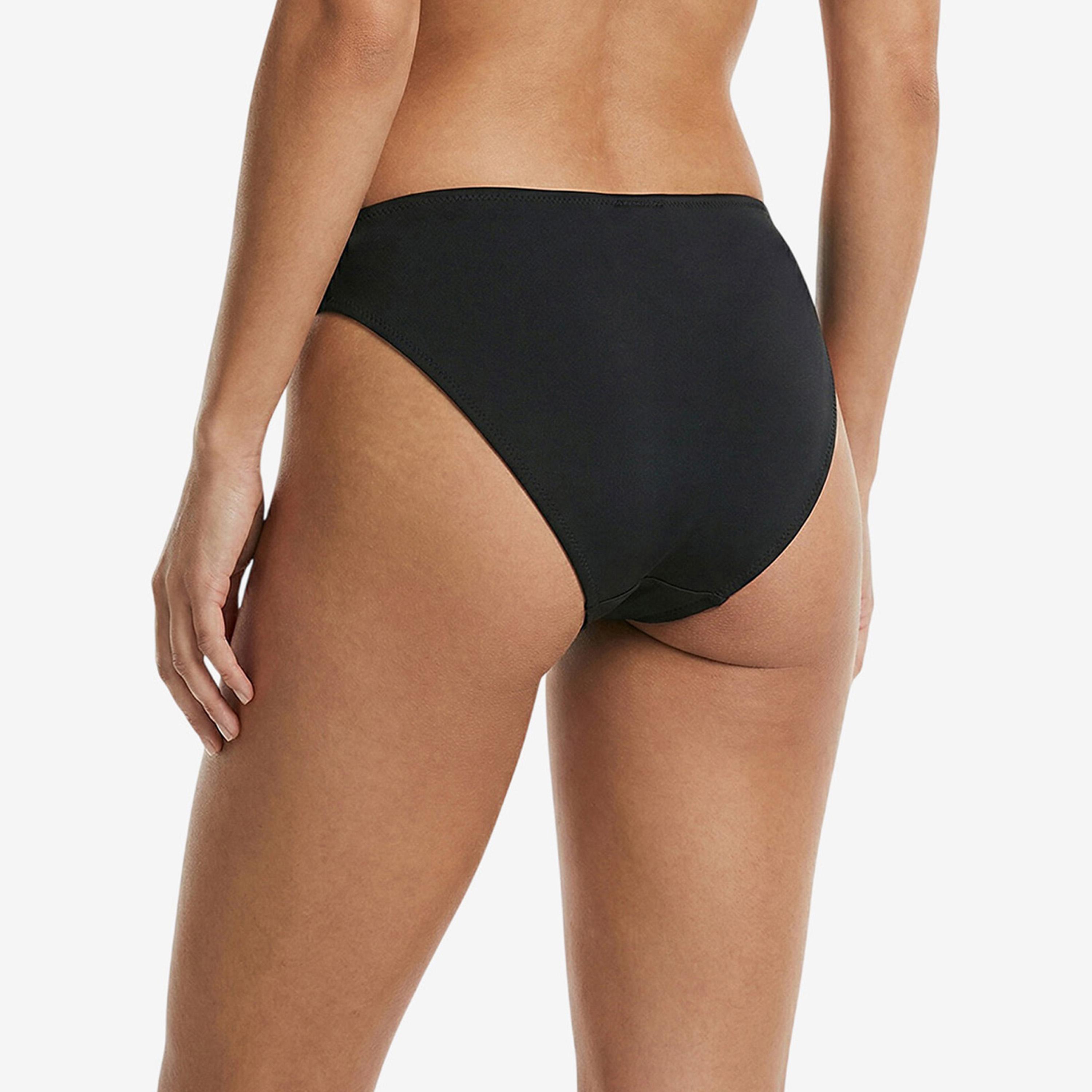 Penti Black Plain Mid-Rise Women's Bikini Bottom-women-clothing-swimandbeach-swim-bikinis-image-3