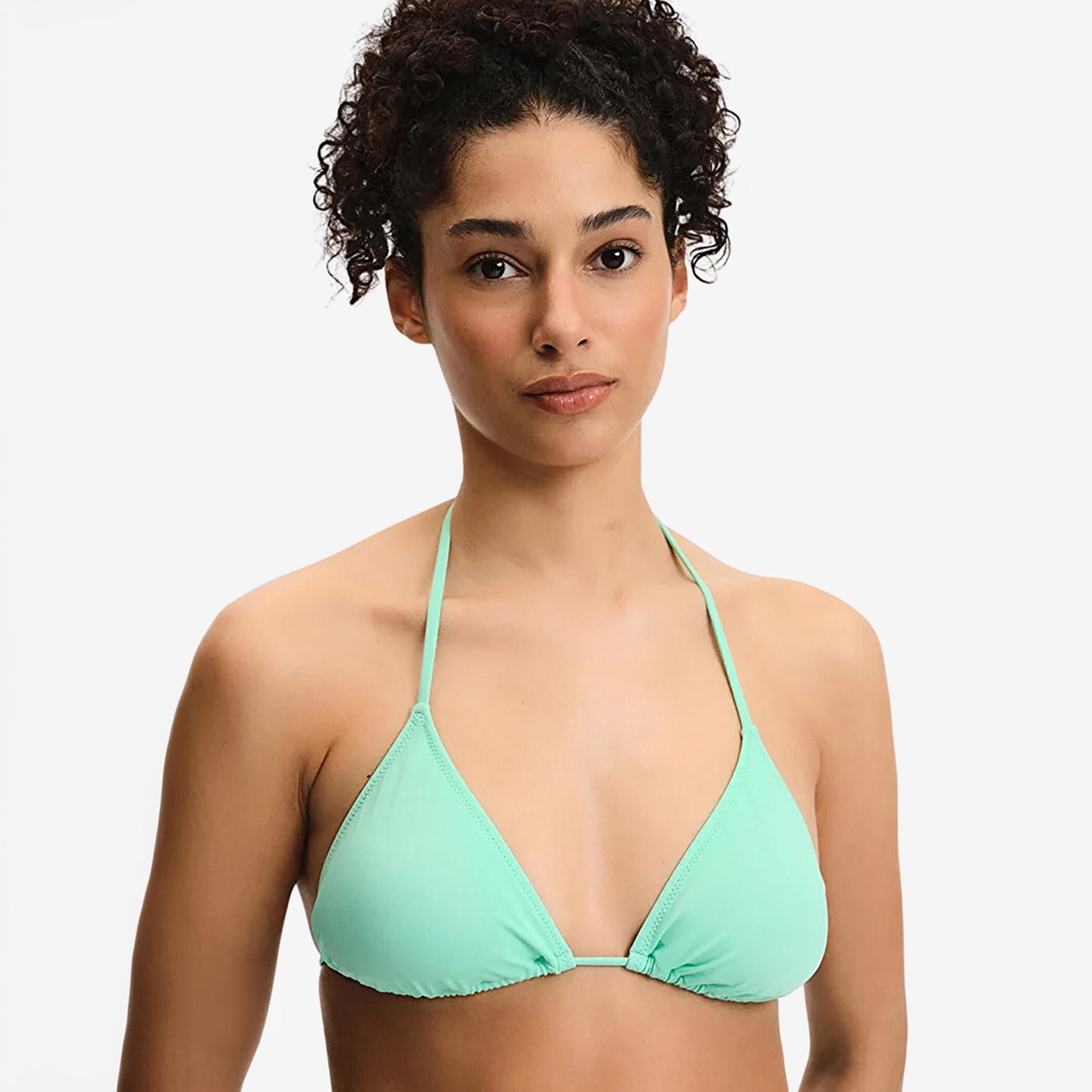 Penti Mint Plain Halter Neck Women's Bikini Top-women-clothing-swimandbeach-swim-bikinis-image-1