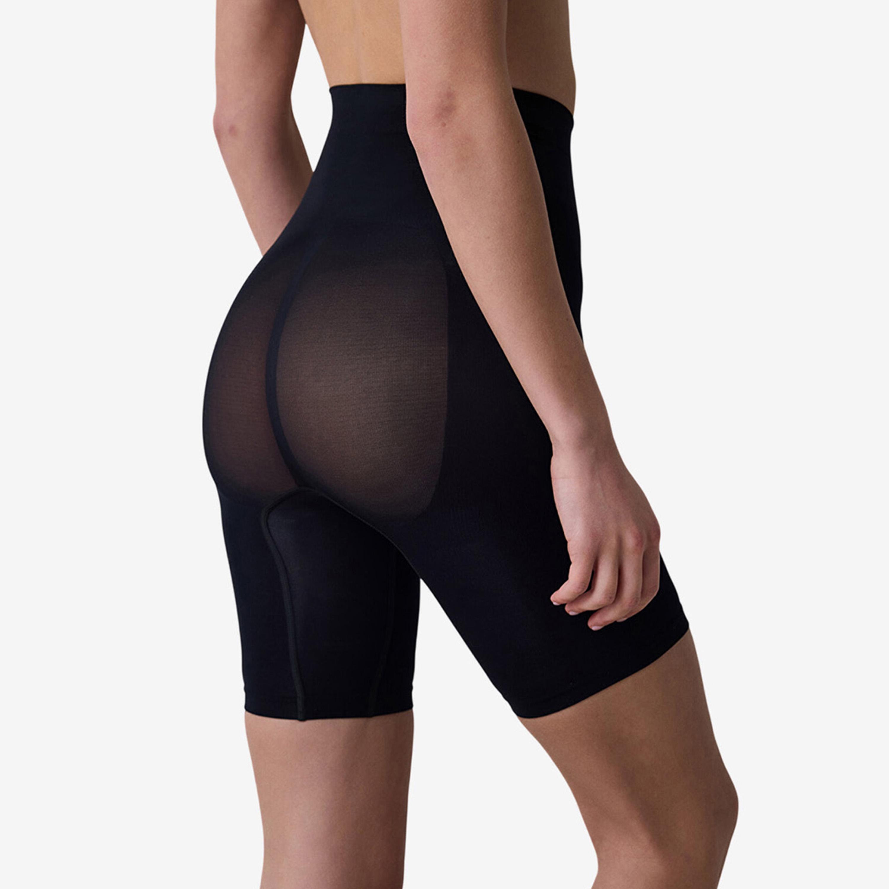 مشد حريمي (شيبوير) بدون خياطة بتغطية كاملة موديل بريميوم سيملس باللون الأسود من بينتي-women-clothing-lingerie-shapewear-image-4