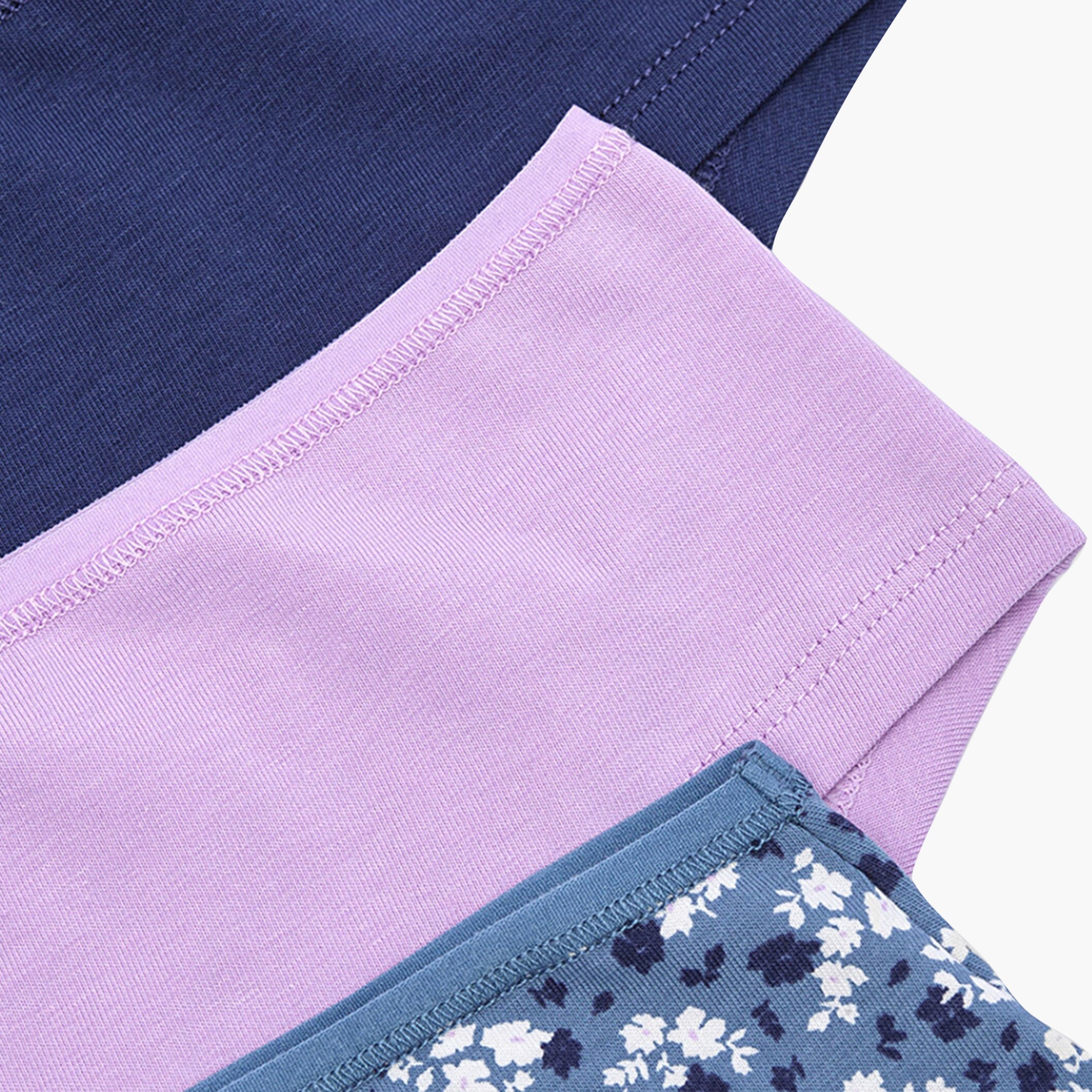 Penti Pack of 3 Vintage Flora Multicolour Medium Coverage Women's Hipster Panty-women-clothing-lingerie-panties-image-6