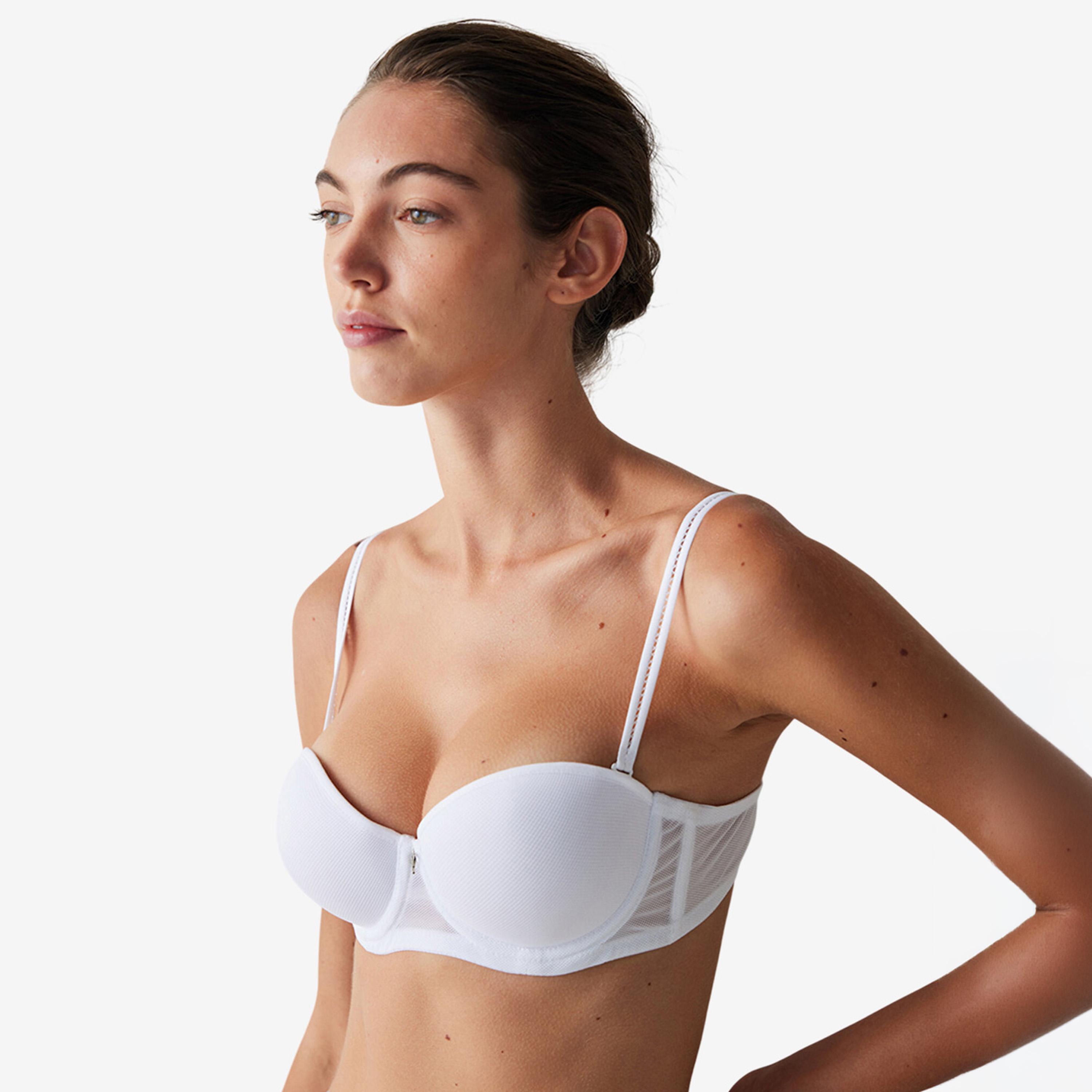 Penti Pop Up White Wired High Support Padded Women's Balconette Bra-women-clothing-lingerie-bras-image-2