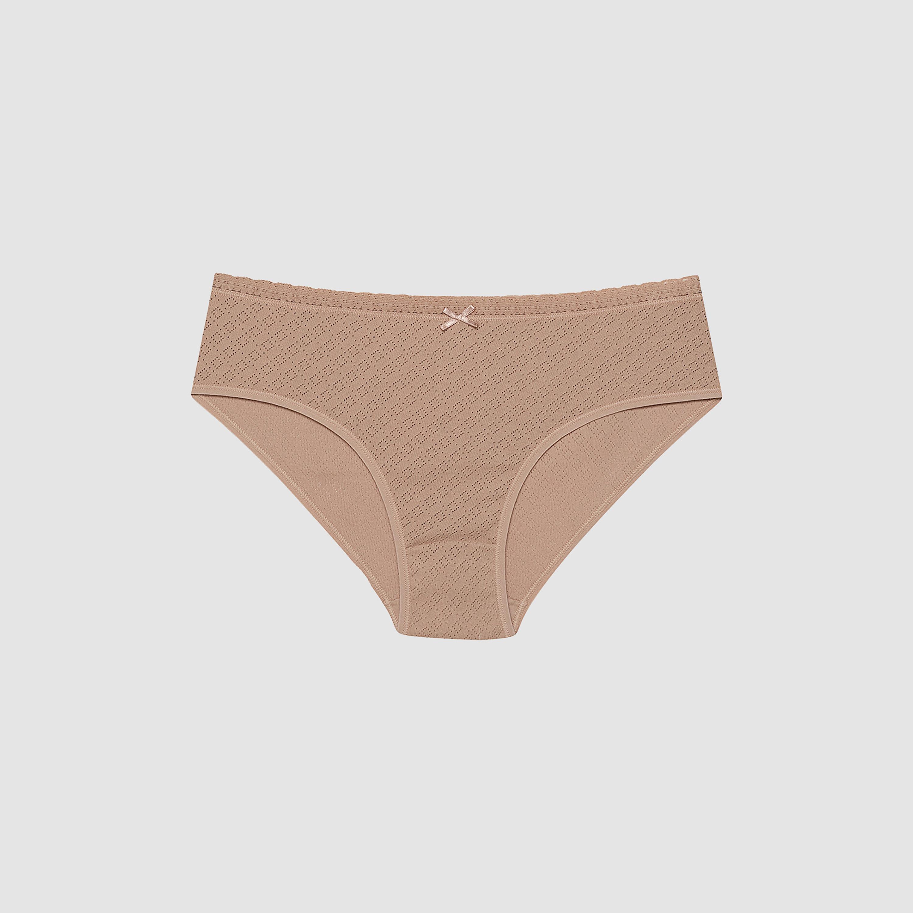طقم من 3 قطع سروال داخلي نسائي منقوش متعدد الألوان بتغطية متوسطة "هيبستر" من بنتي-women-clothing-lingerie-panties-image-4