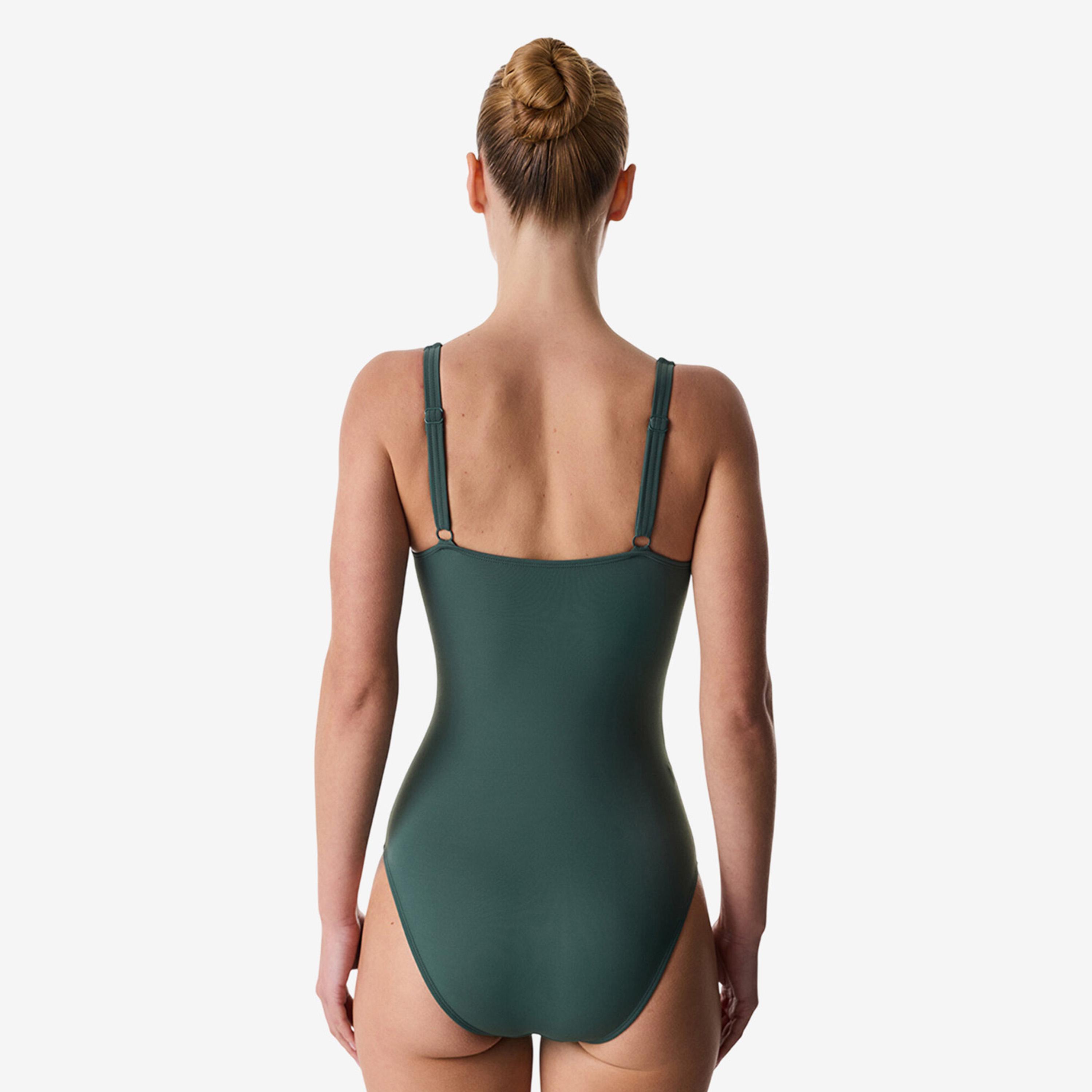 Penti Green Plain Sweetheart Neck Women's Swimsuit-sports-gear-swimming-women-image-2