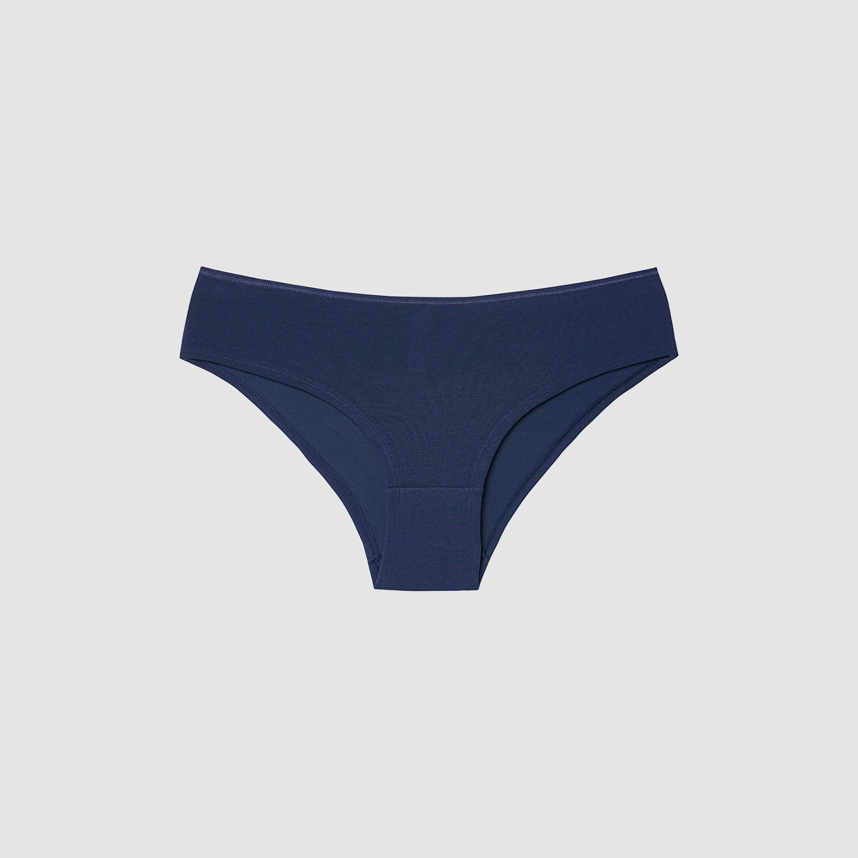 طقم من 3 قطع سروال داخلي نسائي سادة متعدد الألوان بتغطية متوسطة "بيكيني" من بنتي-women-clothing-lingerie-panties-image-6