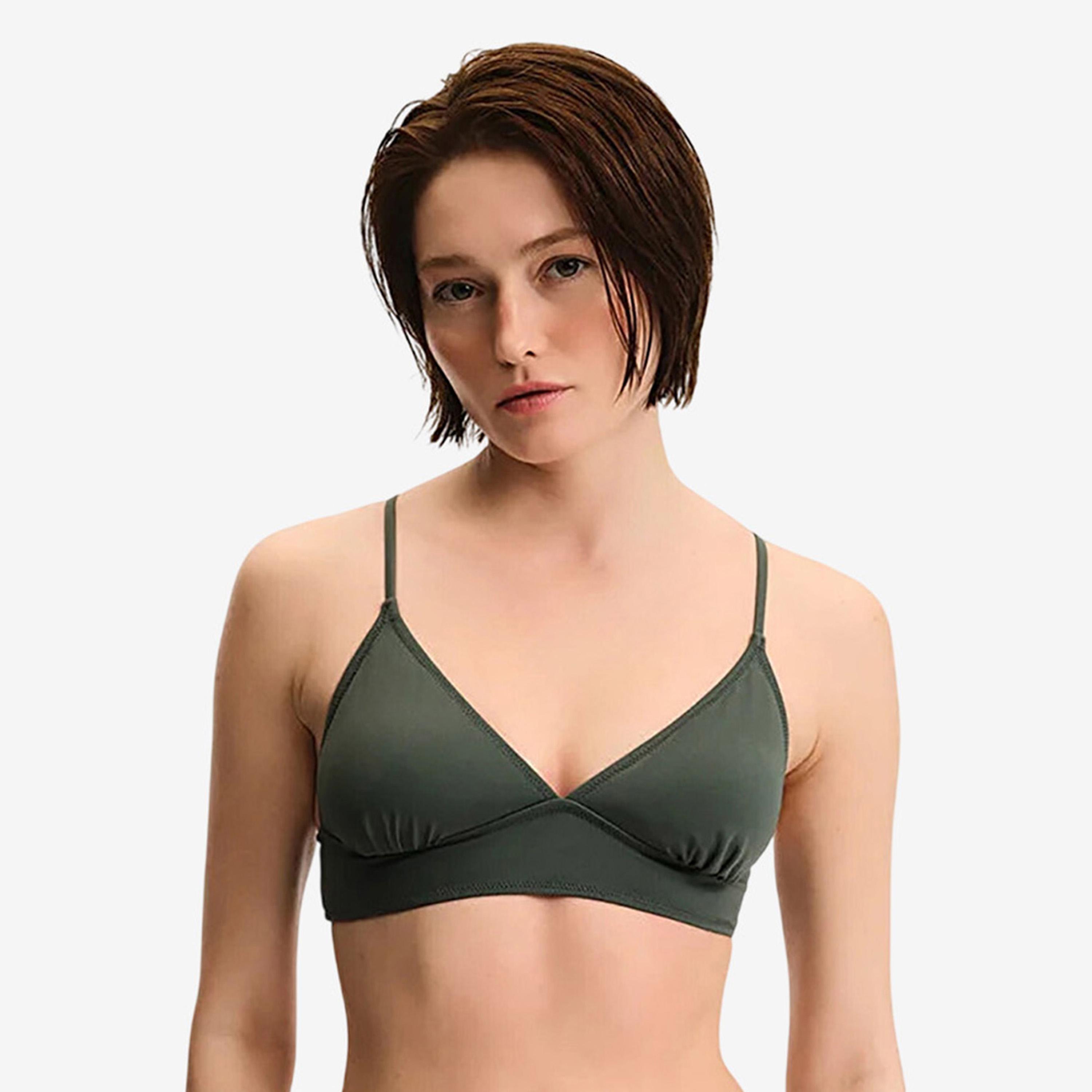 قطعة علوية لمايوه بيكيني حريمي سادة رفيعة الحمالات باللون الأخضر من بينتي-women-clothing-swimandbeach-swim-bikinis-image-1