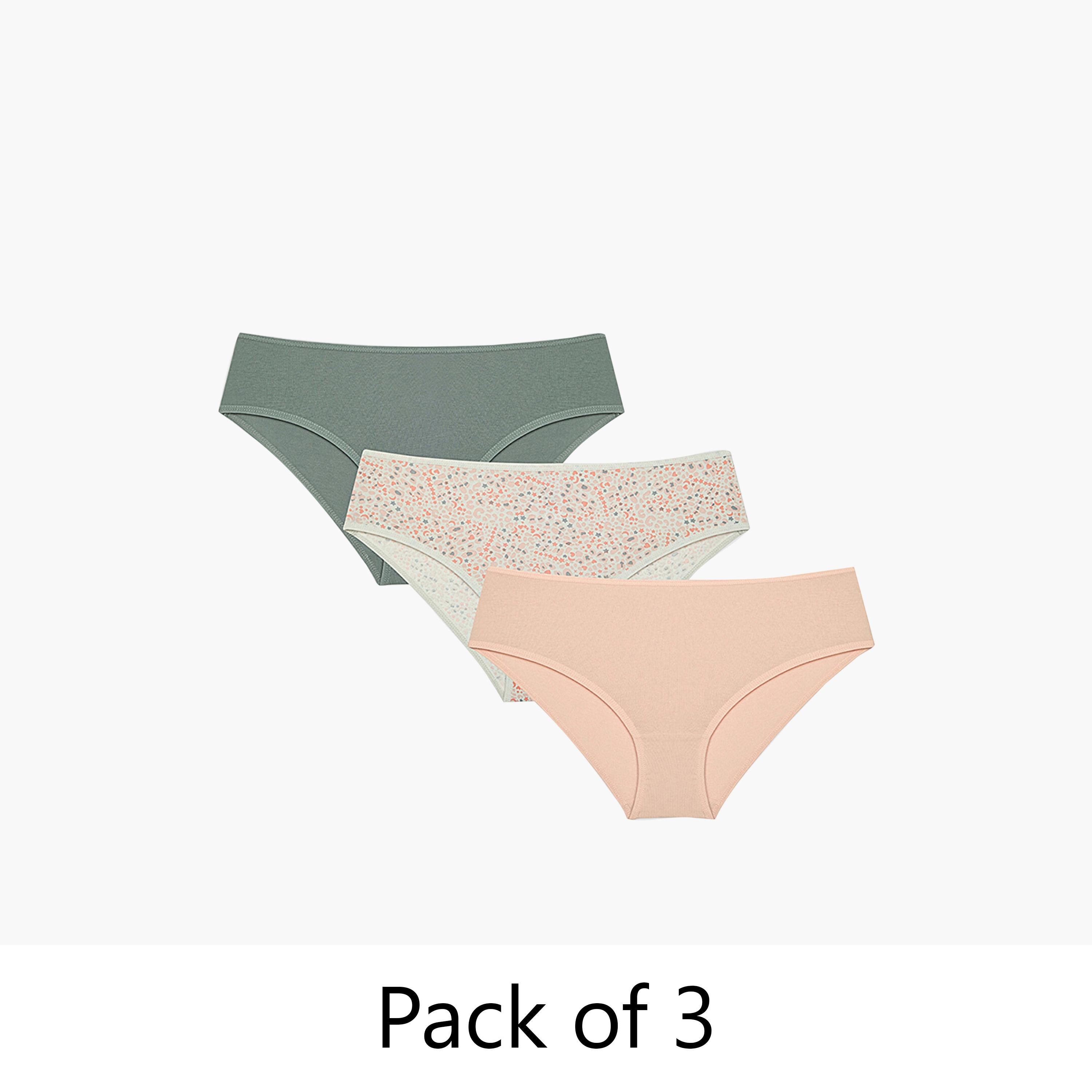 Penti Pack of 3 Leo Stars Multicolour Medium Coverage Women's Bikini Panty-women-clothing-lingerie-panties-image-1