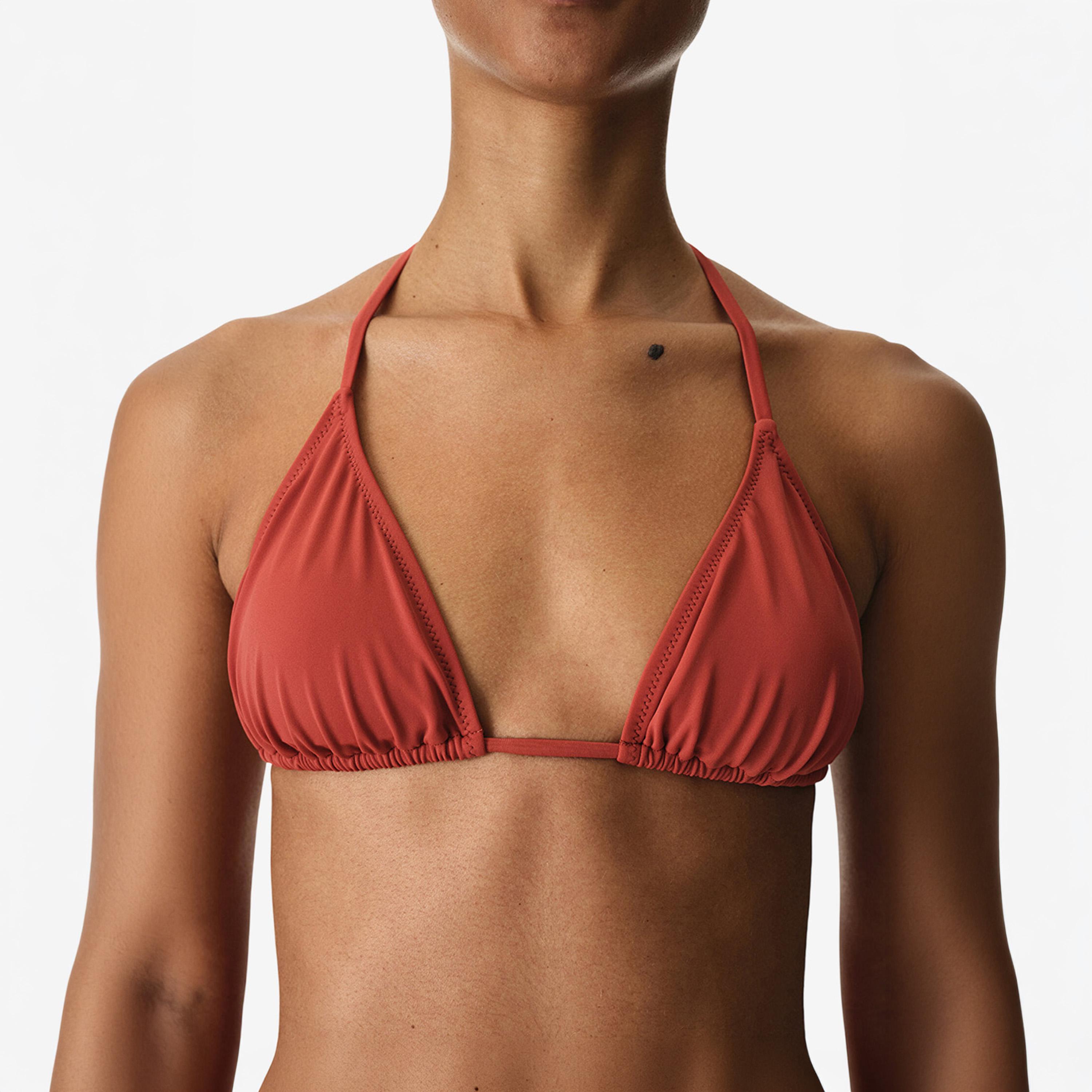 Penti Cinnamon Plain Halter Neck Women's Bikini Top-women-clothing-swimandbeach-swim-bikinis-image-4