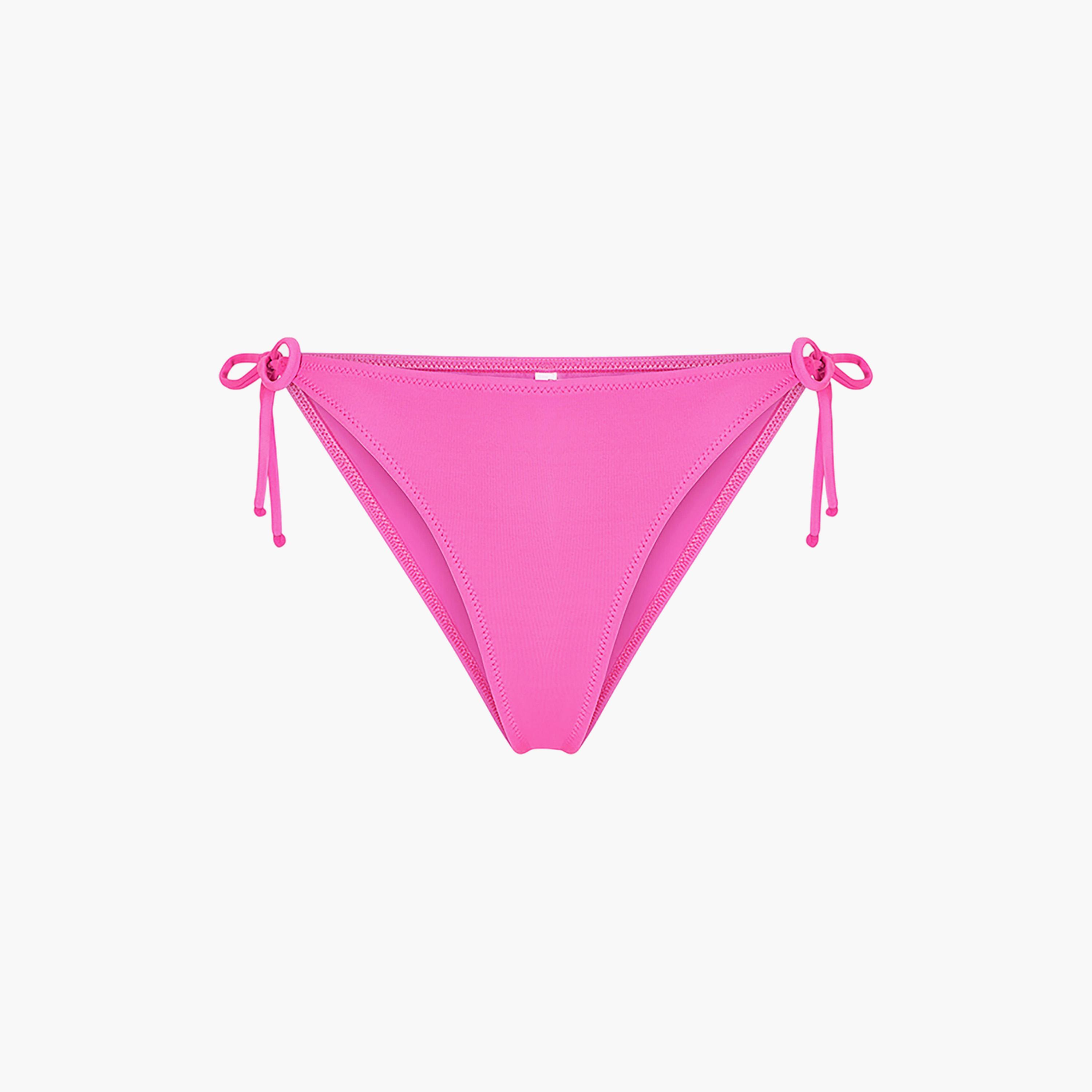 Penti Pink Plain Low-Rise Women's Bikini Bottom-women-clothing-swimandbeach-swim-bikinis-image-5