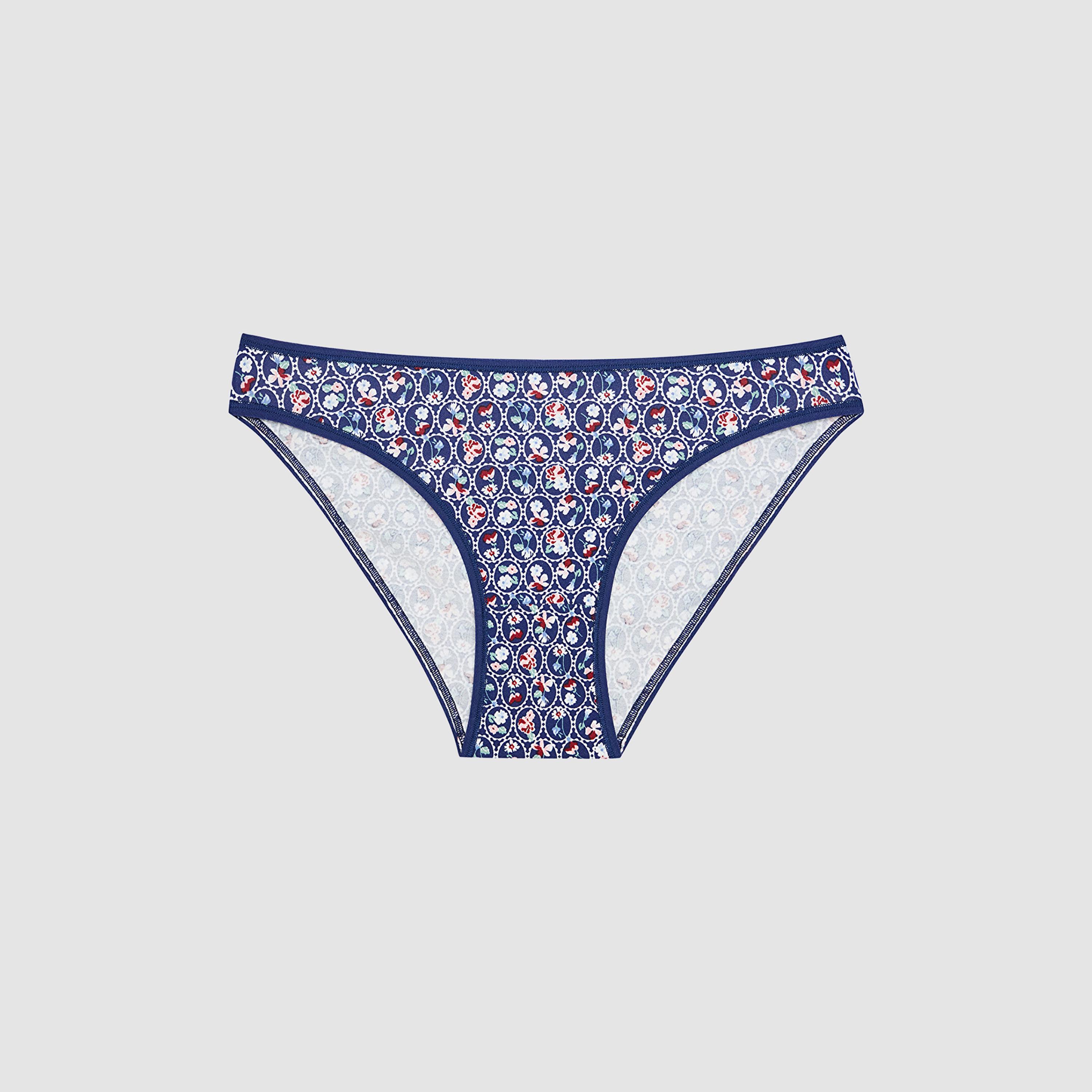 Penti Pack of 5 Antique Garden Plain & Geometric Floral Medium Coverage Women's Bikini Panties-women-clothing-lingerie-panties-image-4