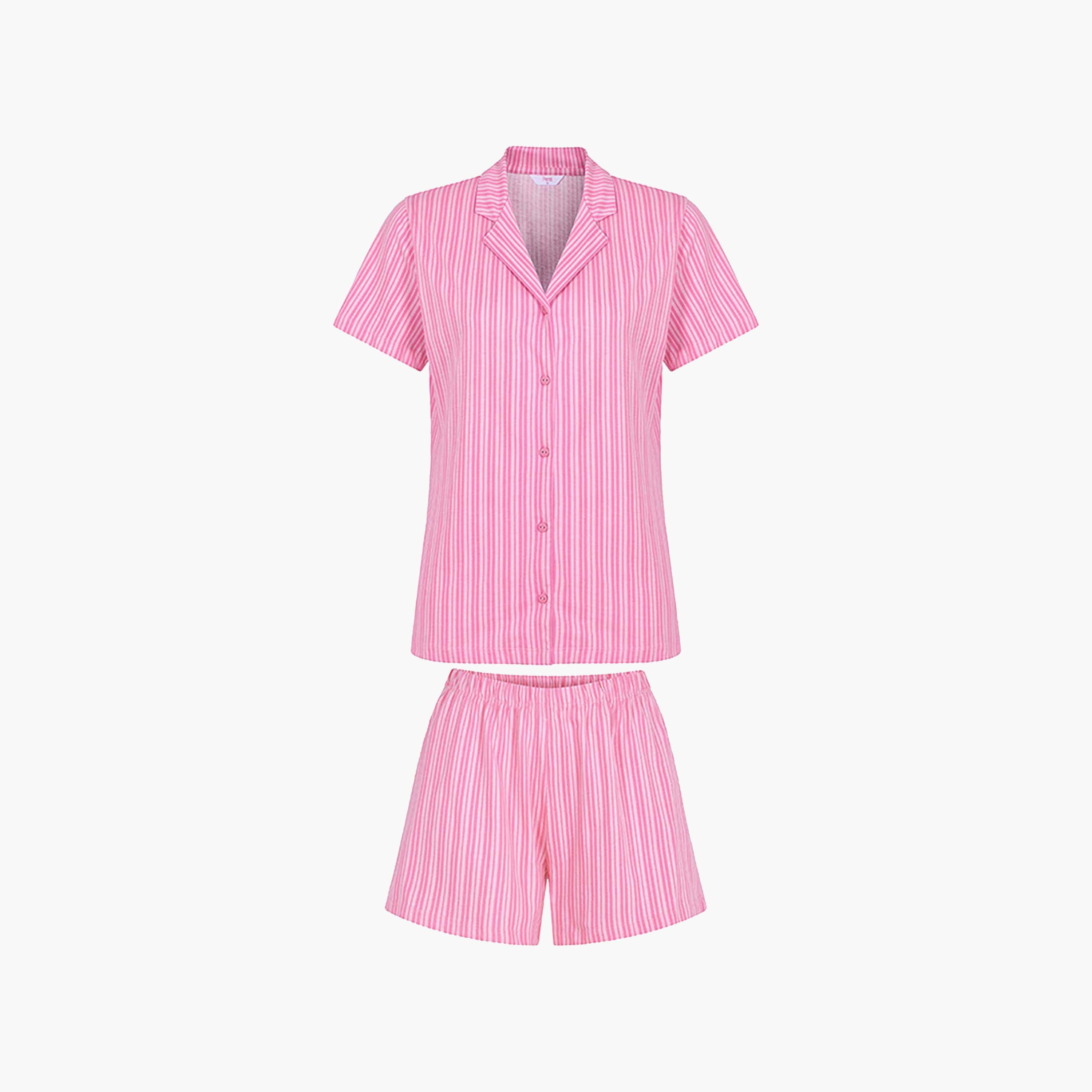 Penti Women's Stripes Shirt & Shorts Set-women-clothing-nightwear-pyjamas-shortsets-image-4