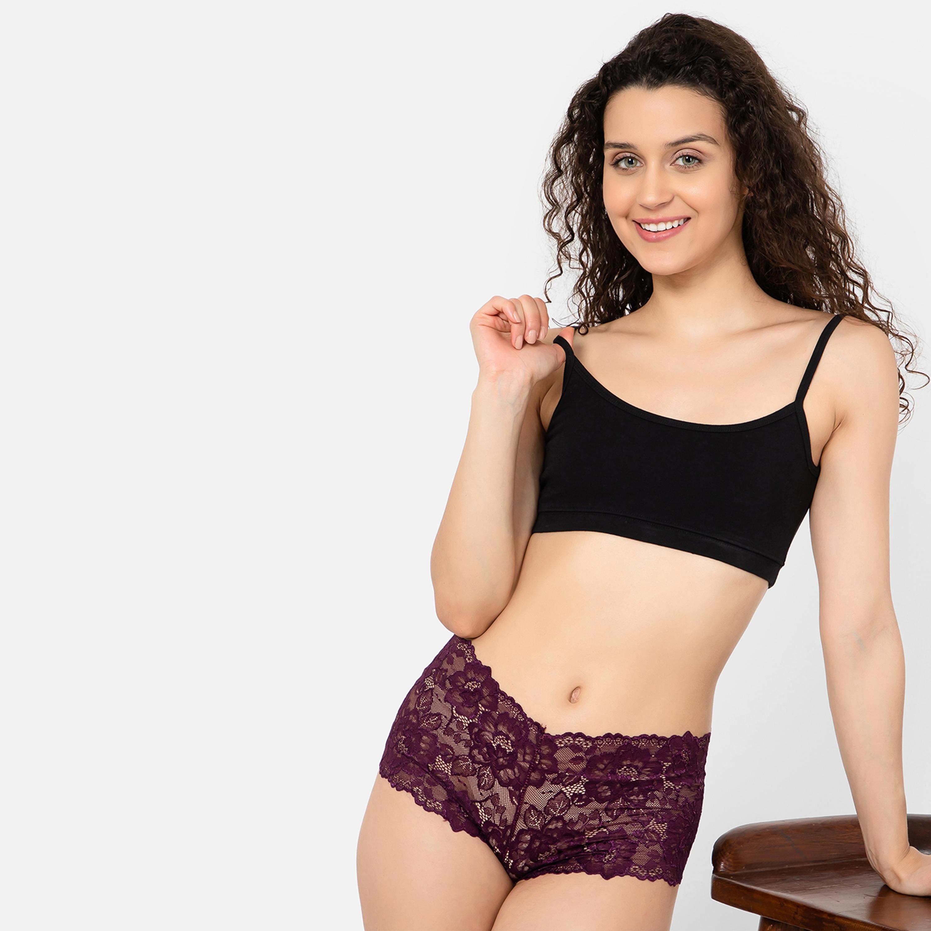 Clovia Lace Low Waist Boyshorts-women-clothing-lingerie-panties-image-5