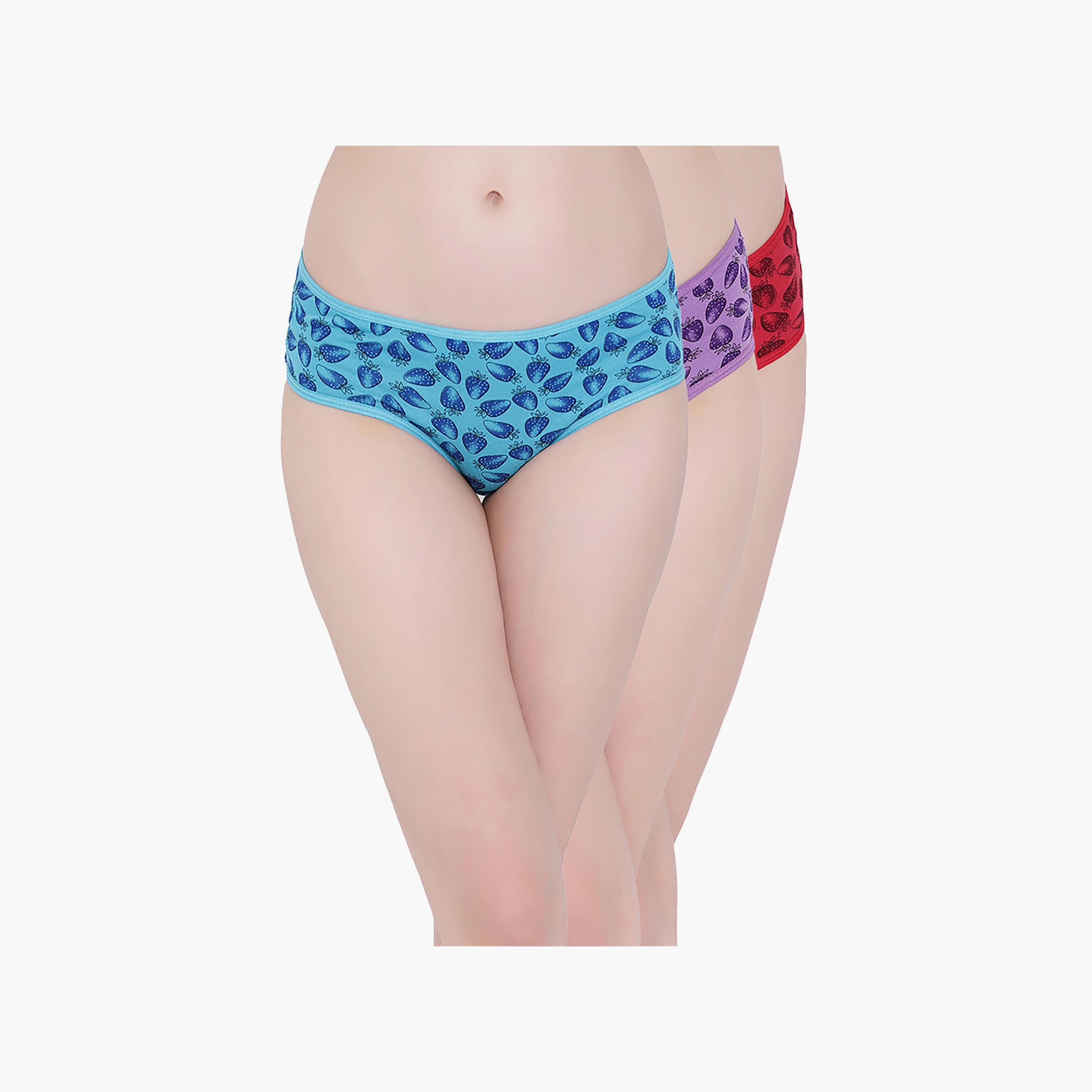 Clovia Printed Mid Waist Hipster Panties Pack of 3-women-clothing-lingerie-panties-image-1