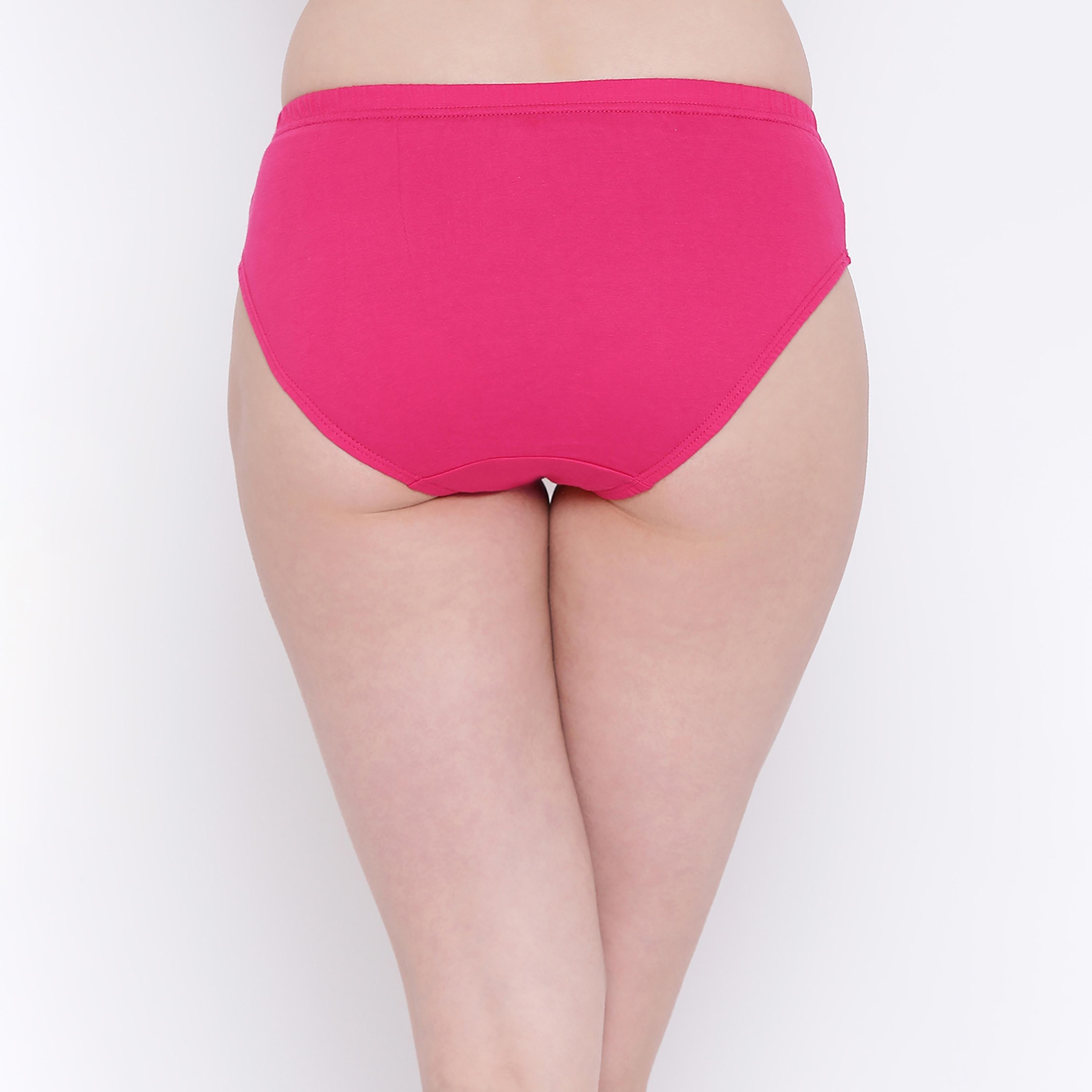 كلوفيا سراويل داخلية هيبستر سادة متوسطة الخصر، عبوة من 3 قطع-women-clothing-lingerie-panties-image-5