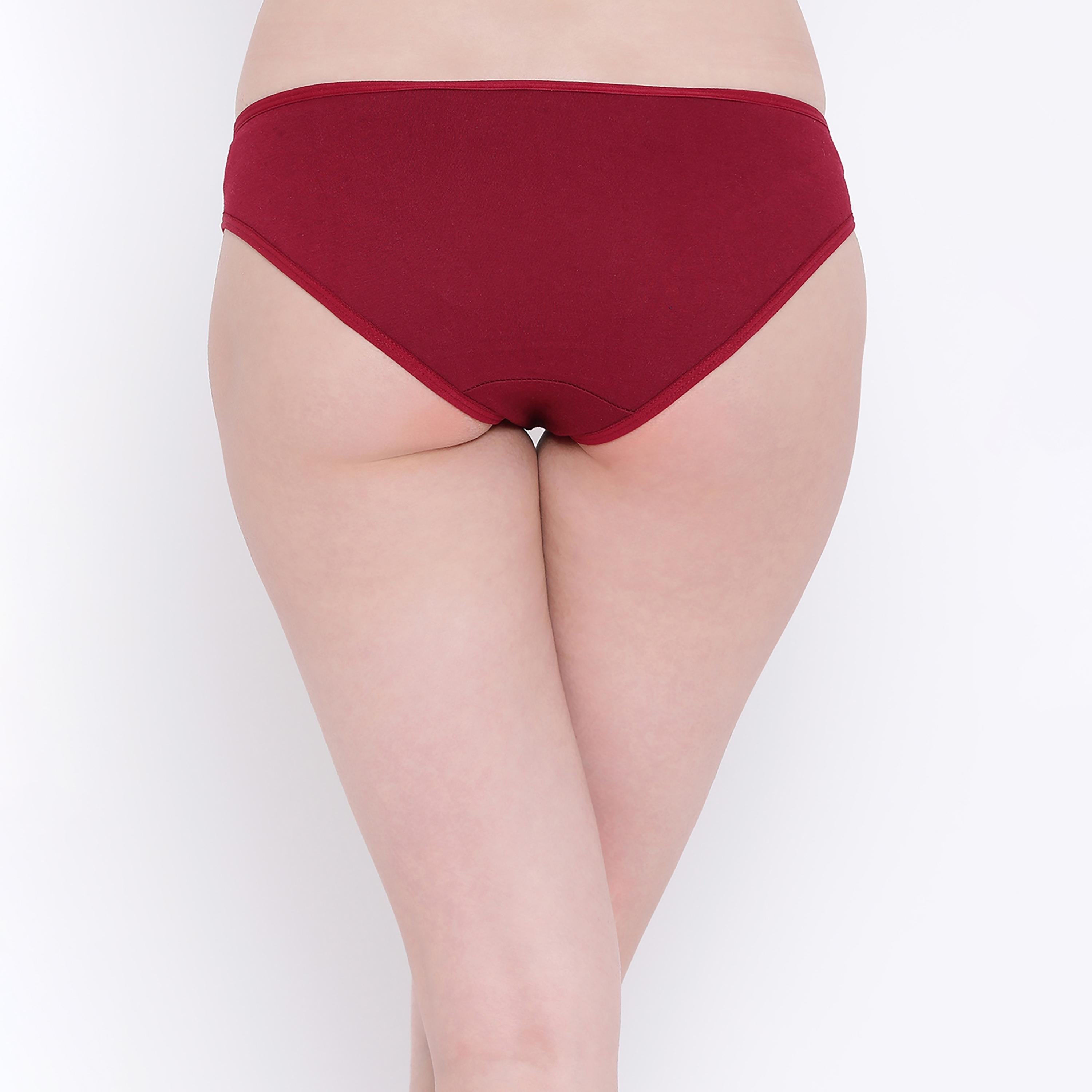 كلوفيا سراويل بيكيني سادة منخفضة الخصر، عبوة من 3 قطع-women-clothing-lingerie-panties-image-5